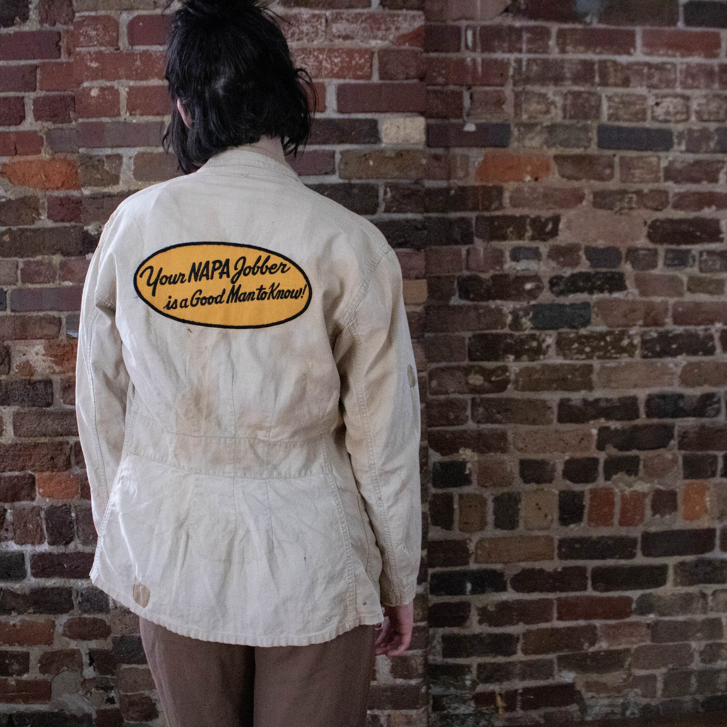 30s 40s Tan Napa Work Jacket