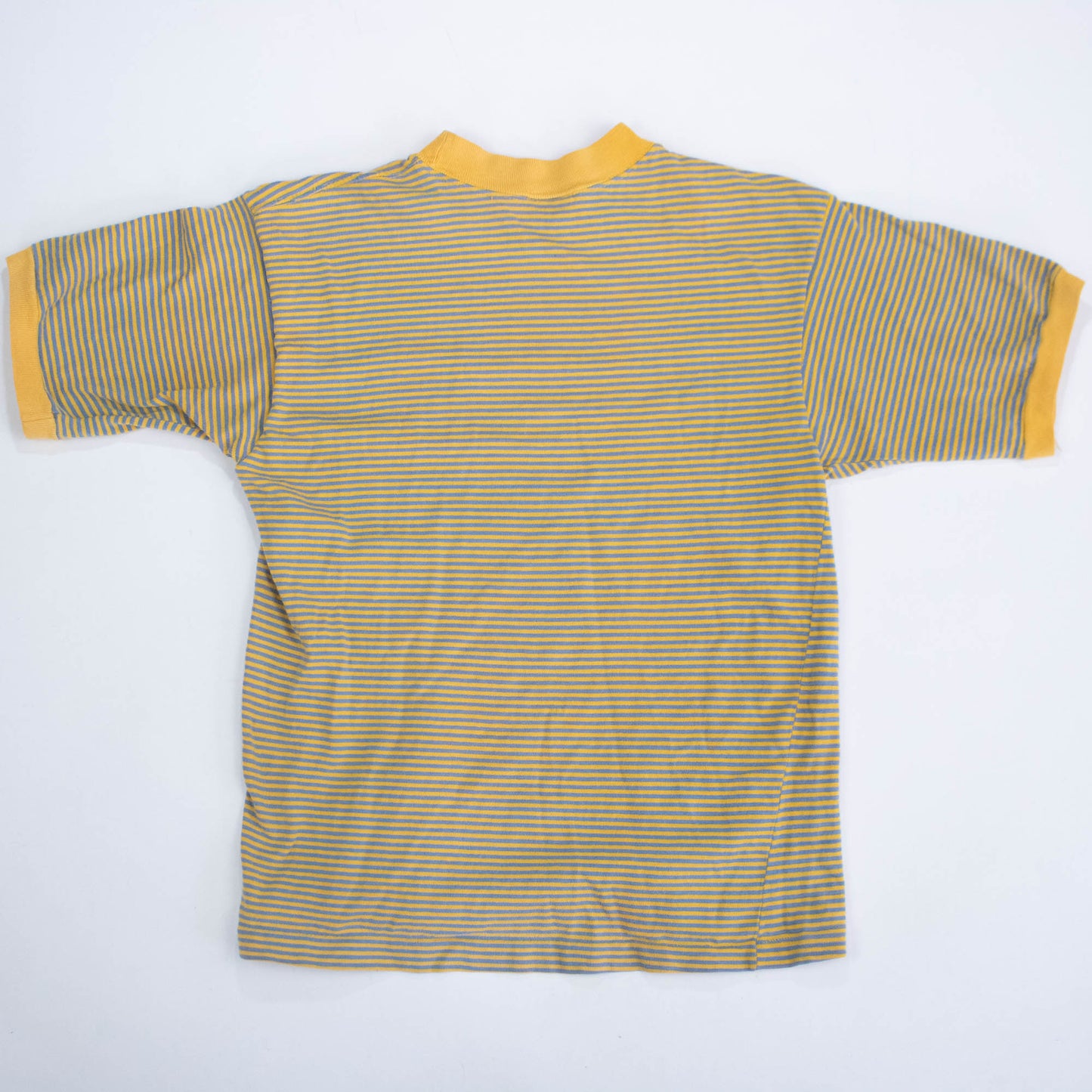 60s Mockneck Striped Cotton Tee