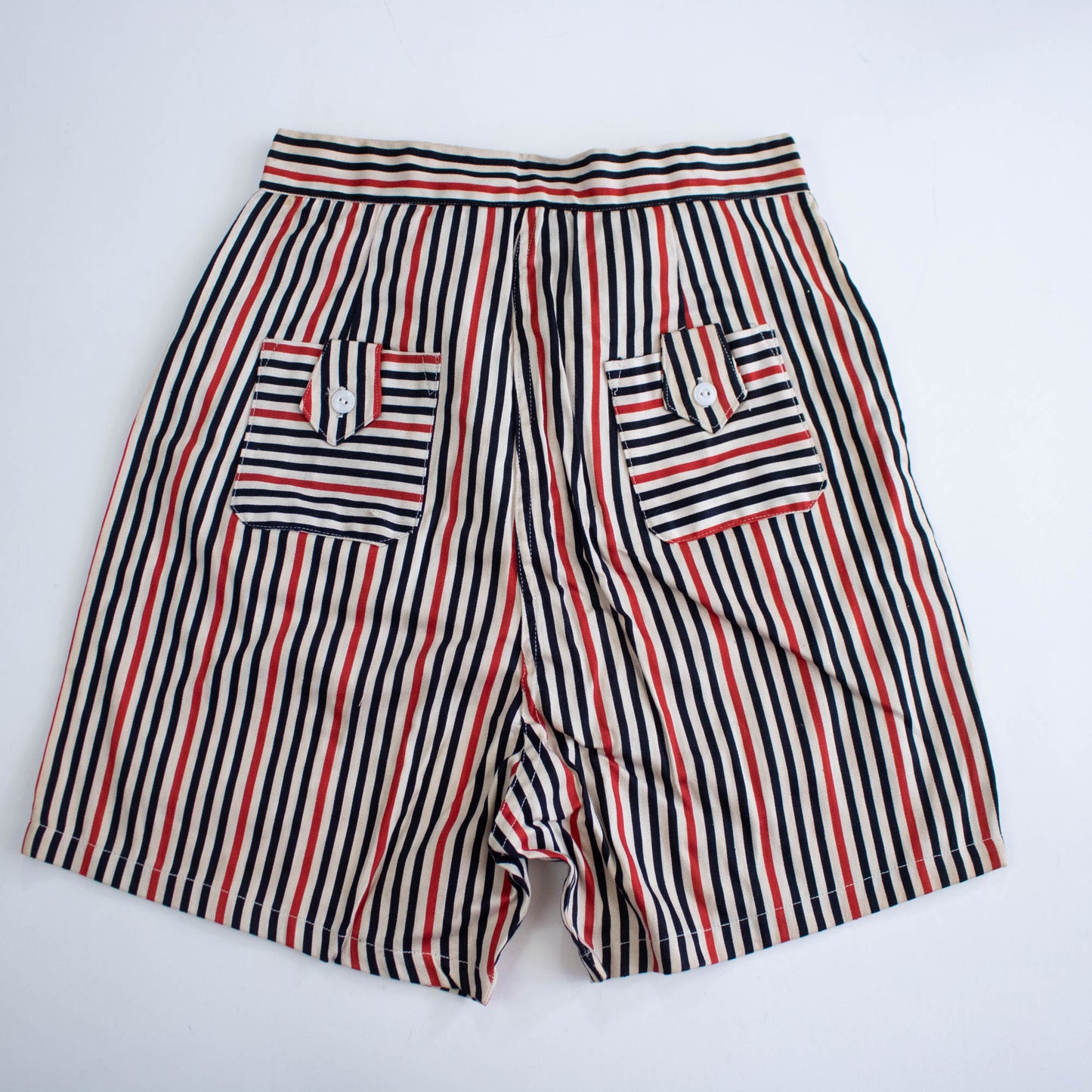 Deadstock 50s Srtriped Cotton Shorts 26