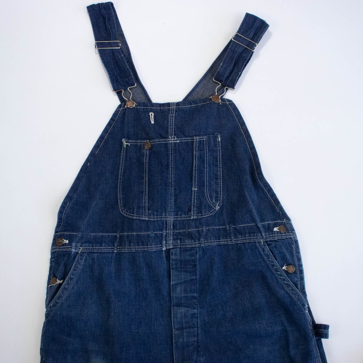 40's Unbranded Dark Indigo Overalls
