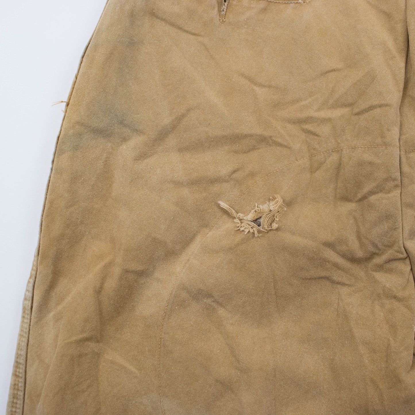70s Sz 34 Waist Tan Canvas Double Knee Hunting Pants