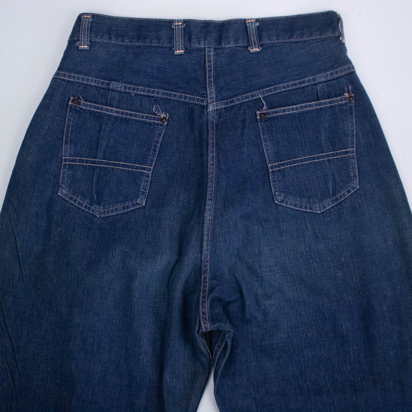 40s 50s Sz 29 Dark Side Zip Jeans