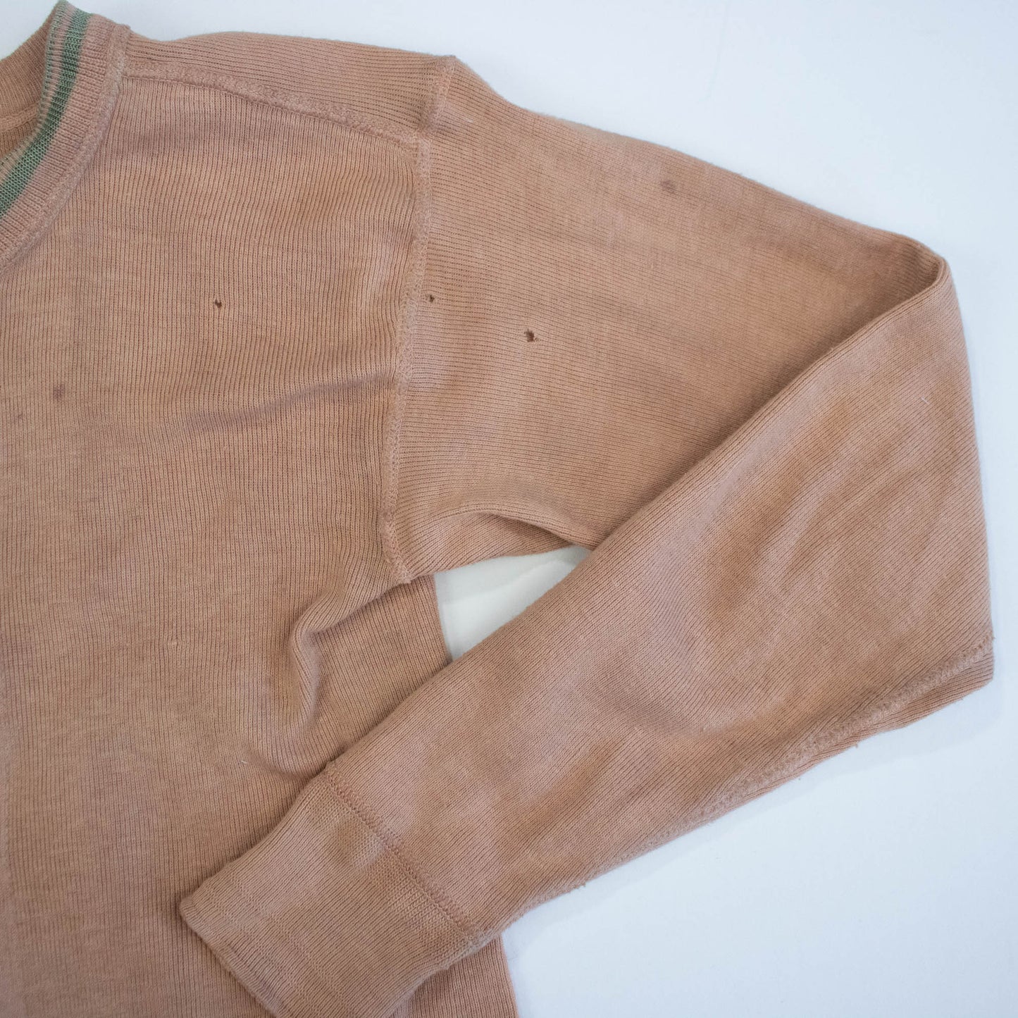 Cotton Camel Colored Long Underwear Cardigan