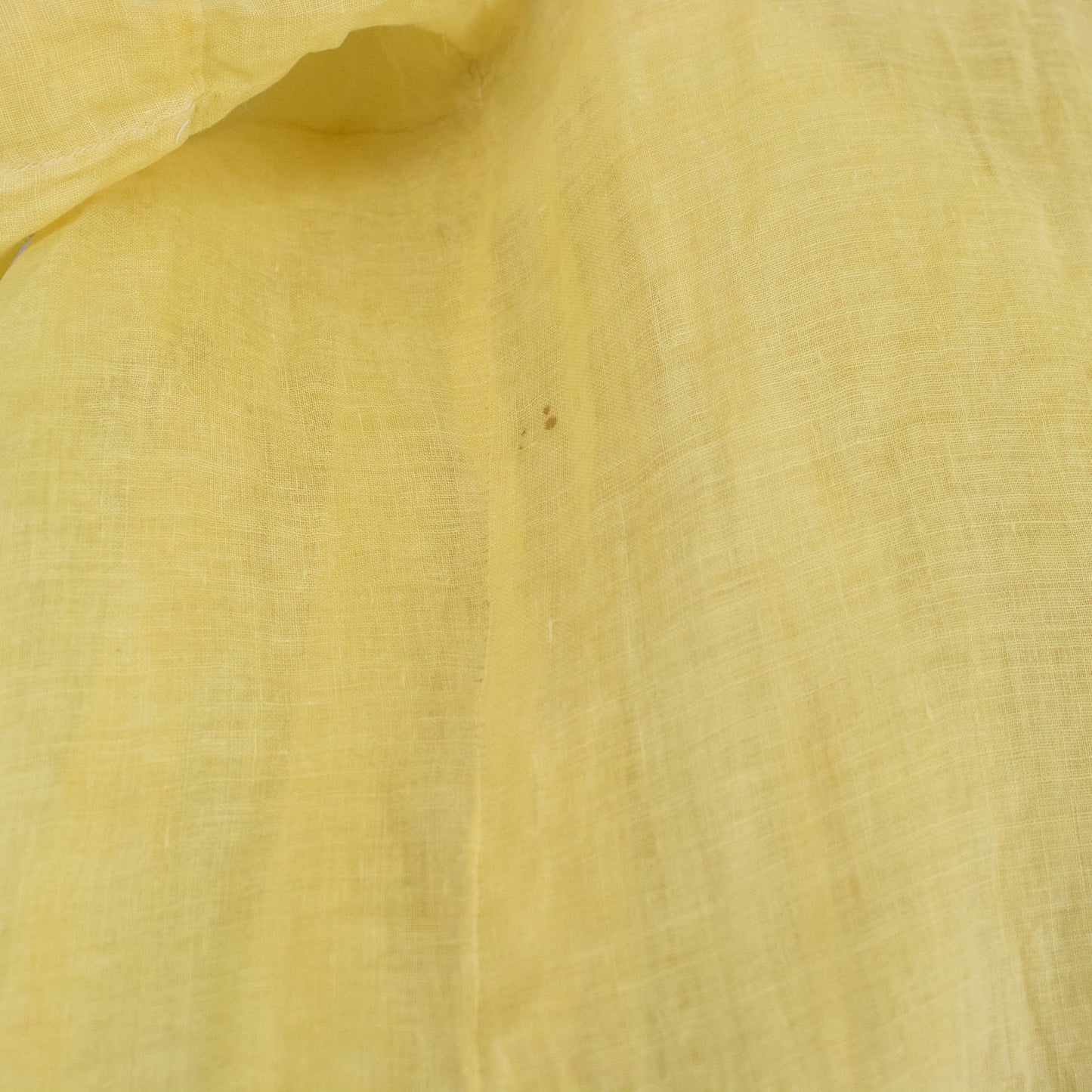 Vintage Womens 30s Small Medium Yellow Drop Waist Pull Over Dress