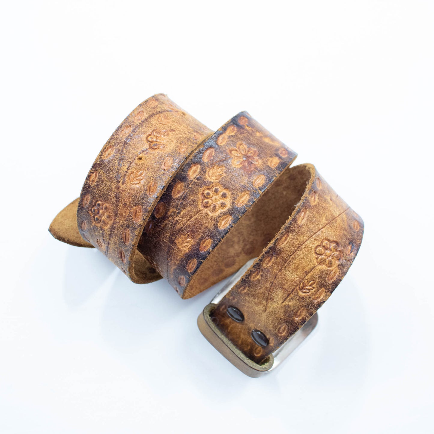 Tooled Leather Belt