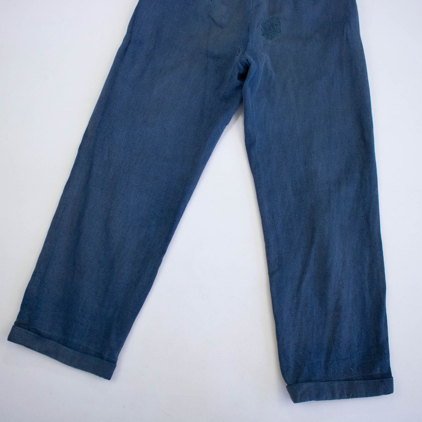 30s/40s Herringbone Wool Blend Trousers