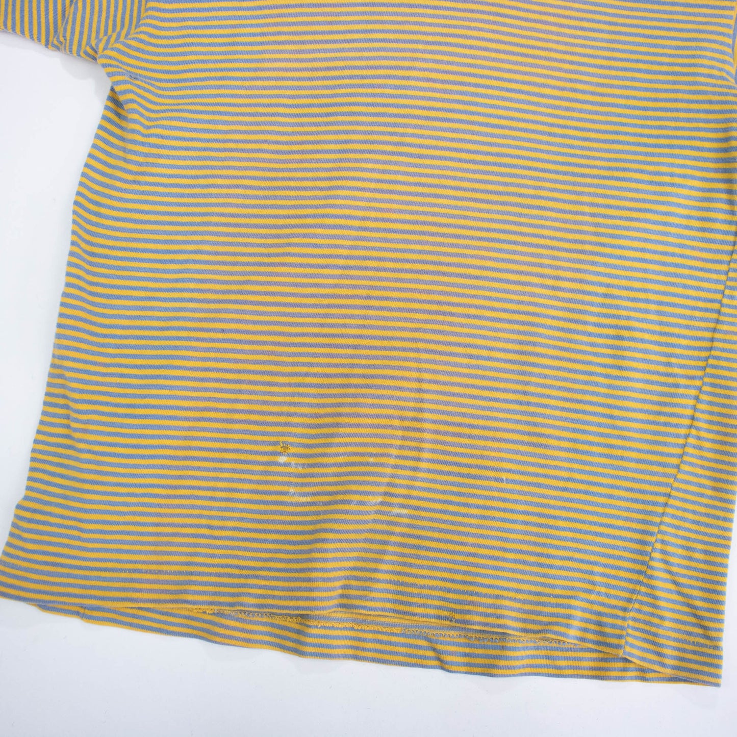 60s Mockneck Striped Cotton Tee