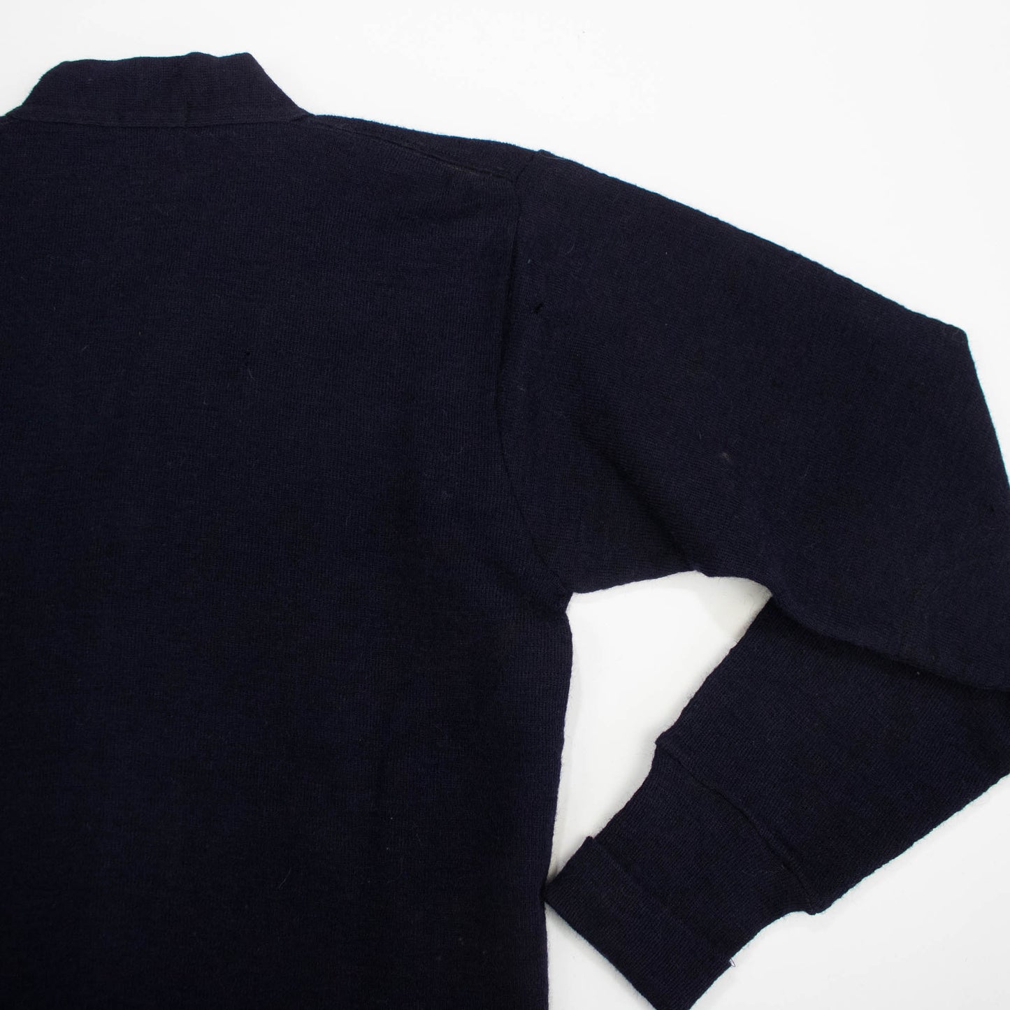 Deadstock 40s Navy Blue Wool Cardigan