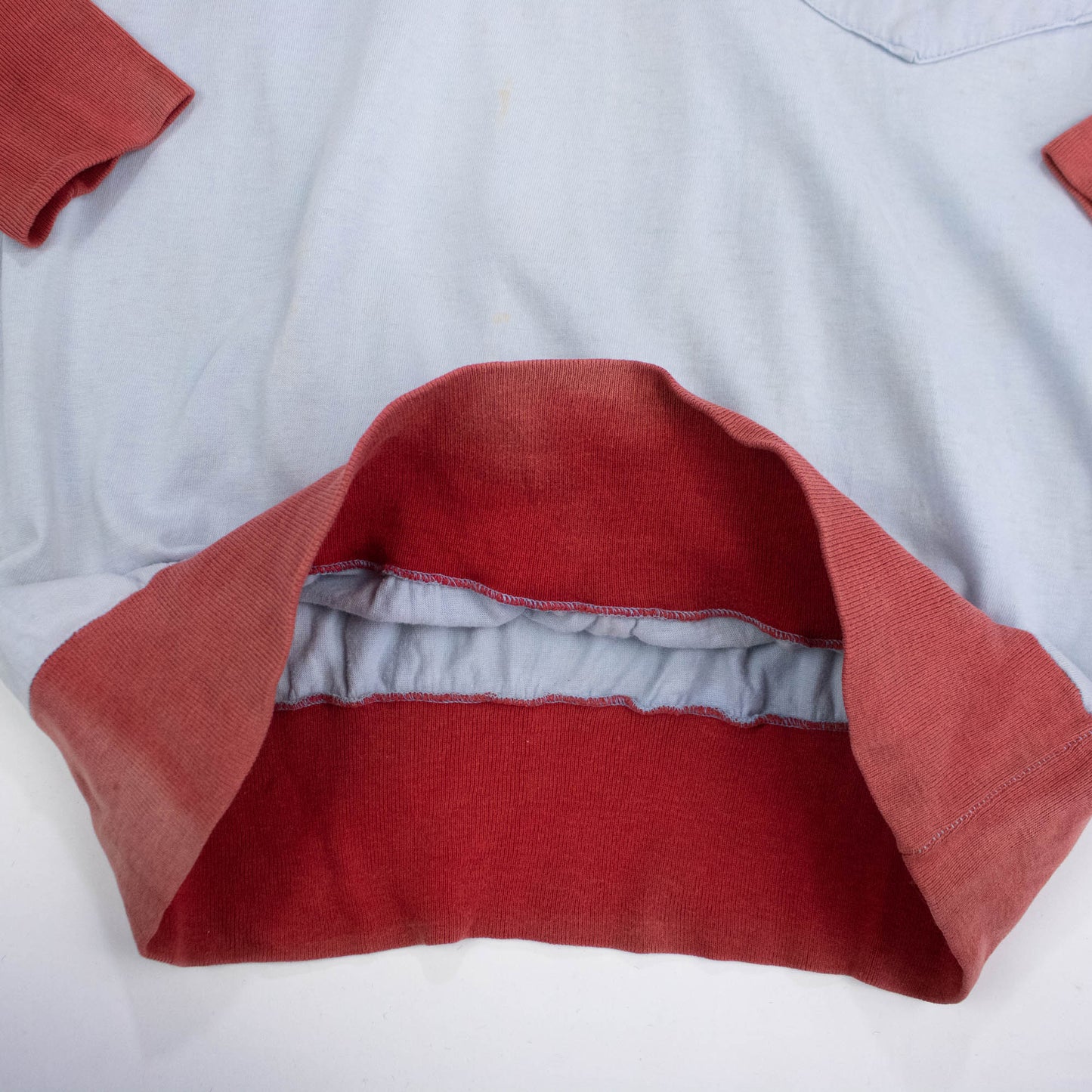 Two Tone Long Sleeved Cotton Tee