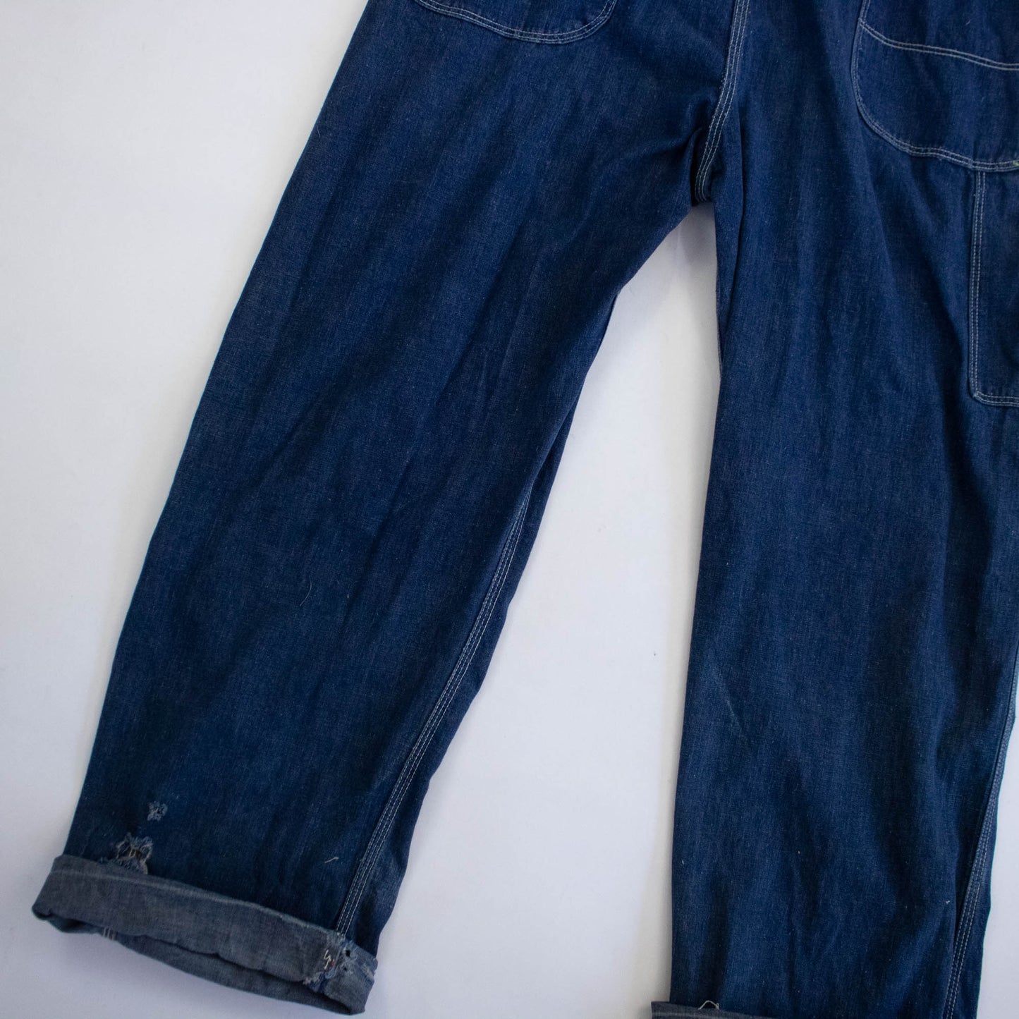 40's Unbranded Dark Indigo Overalls