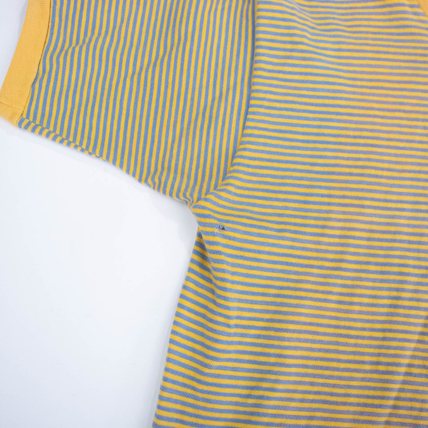 60s Mockneck Striped Cotton Tee