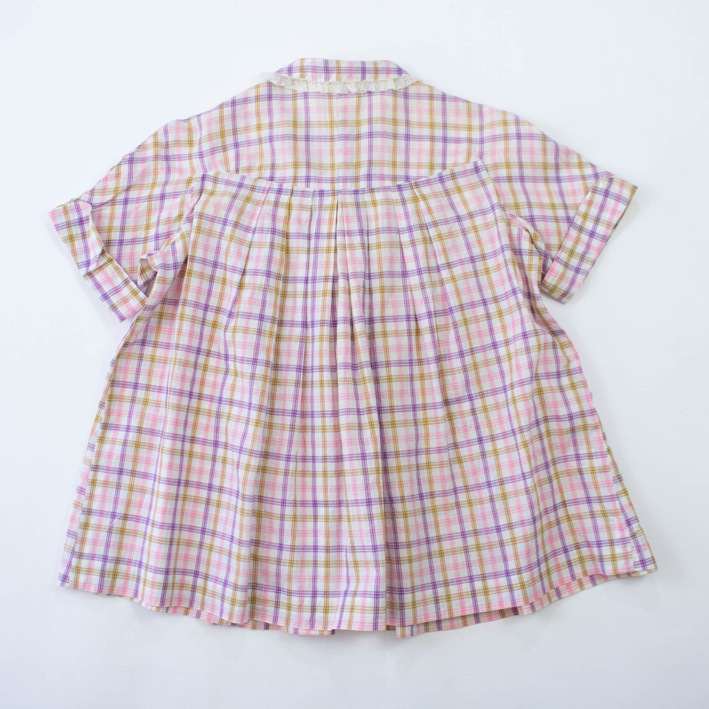 40s Med Large Feedsack Smock Blouse