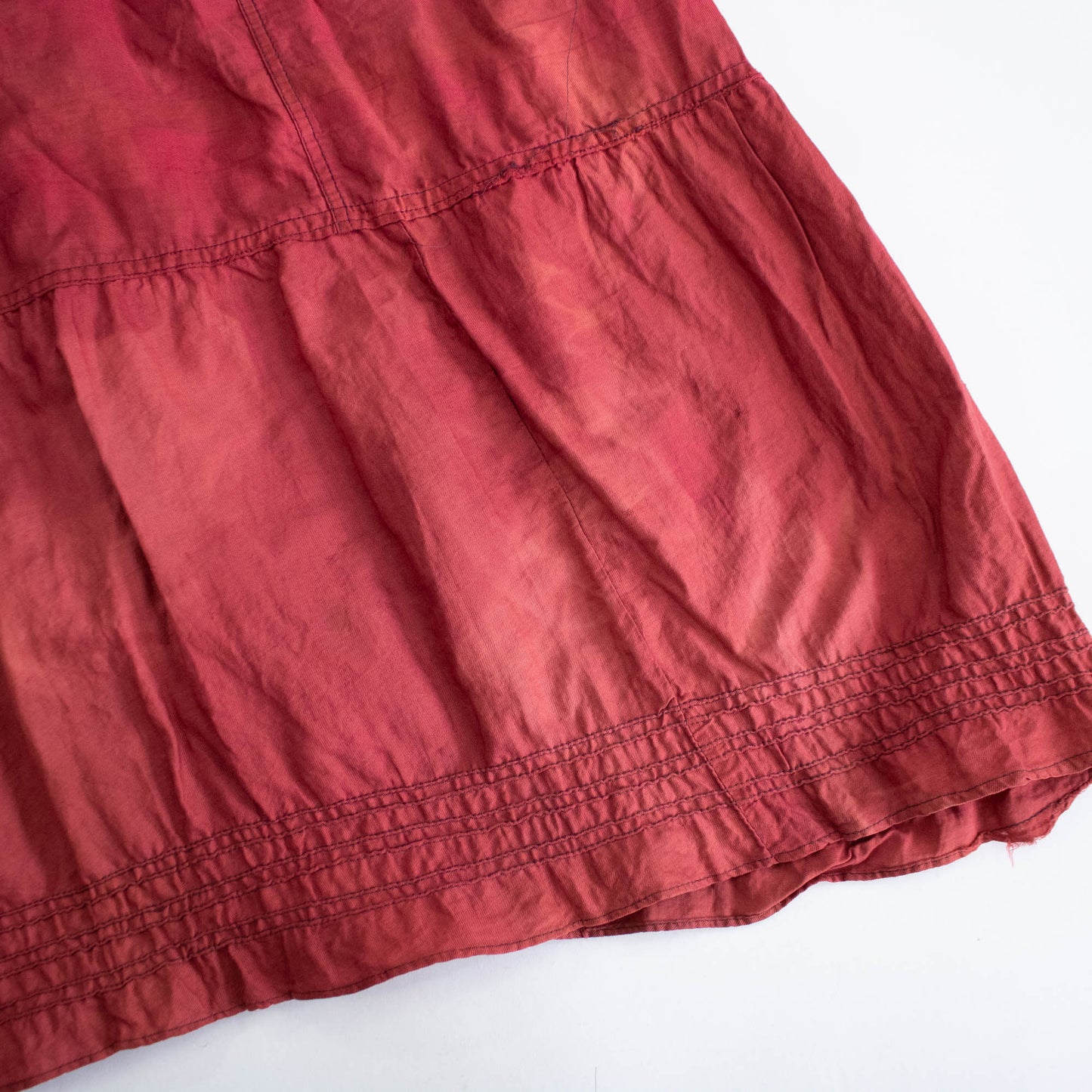 Sz 28 Waist Victorian Workwear Cotton Skirt