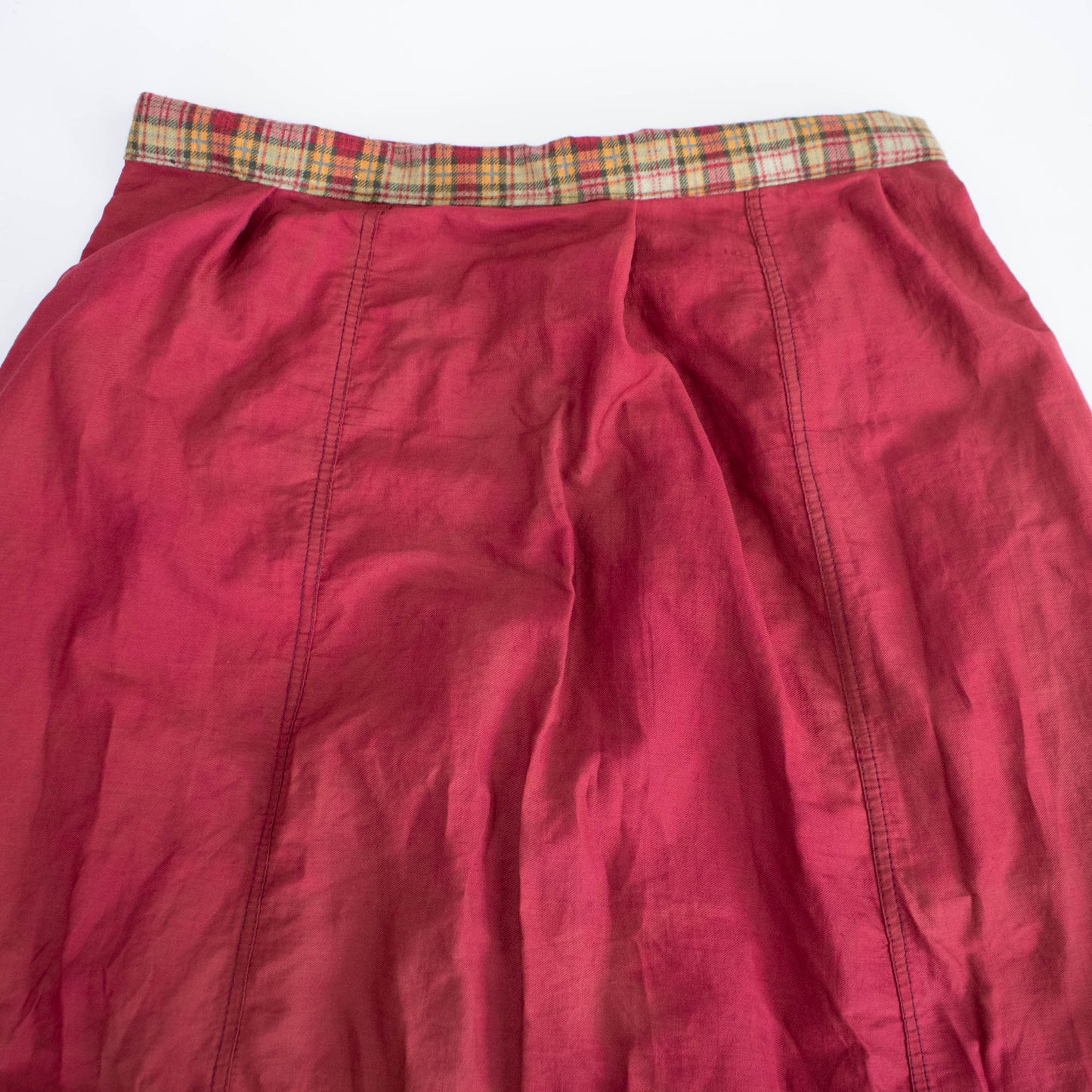Sz 28 Waist Victorian Workwear Cotton Skirt