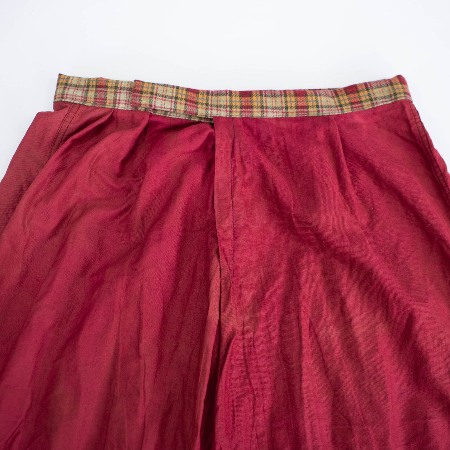 Sz 28 Waist Victorian Workwear Cotton Skirt
