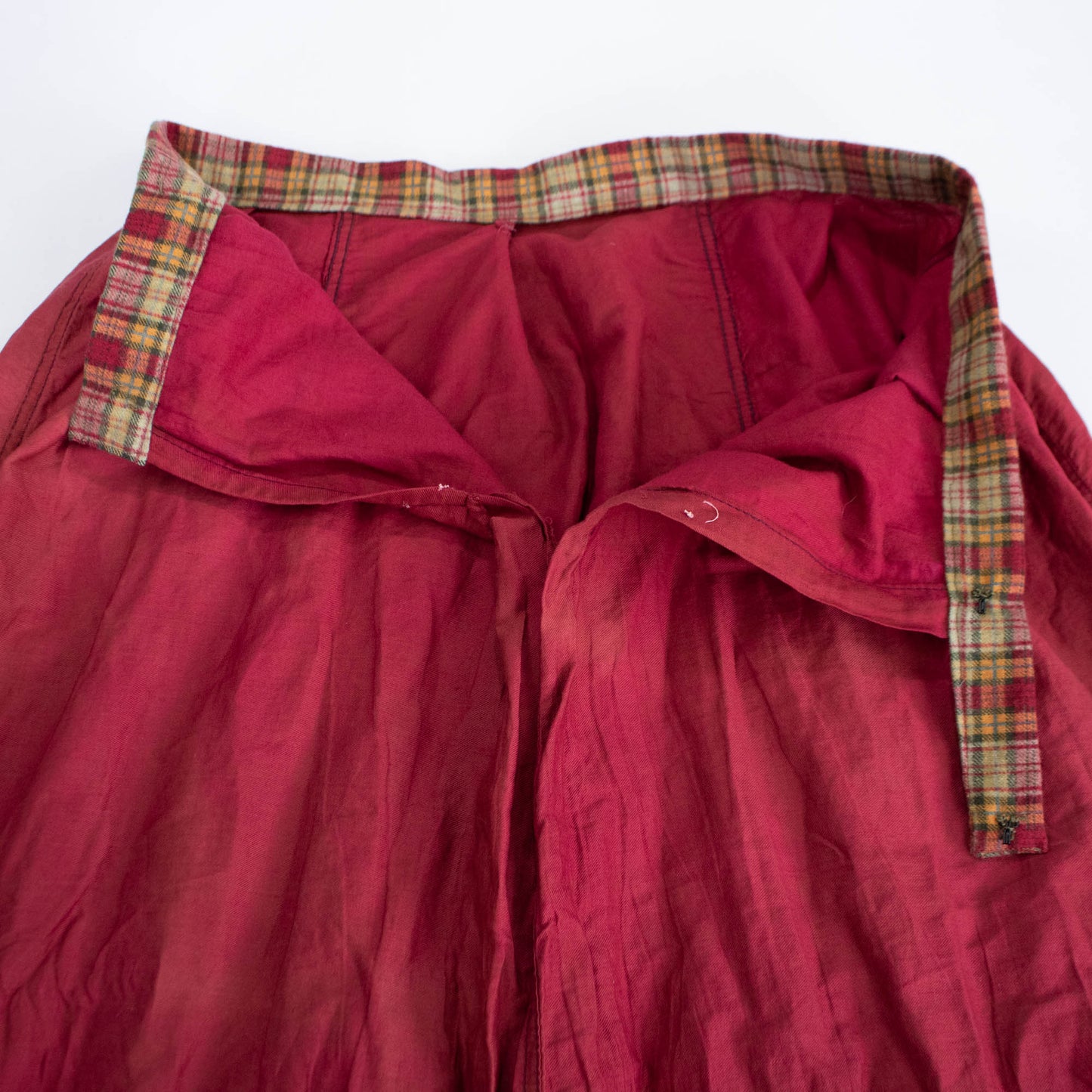 Sz 28 Waist Victorian Workwear Cotton Skirt