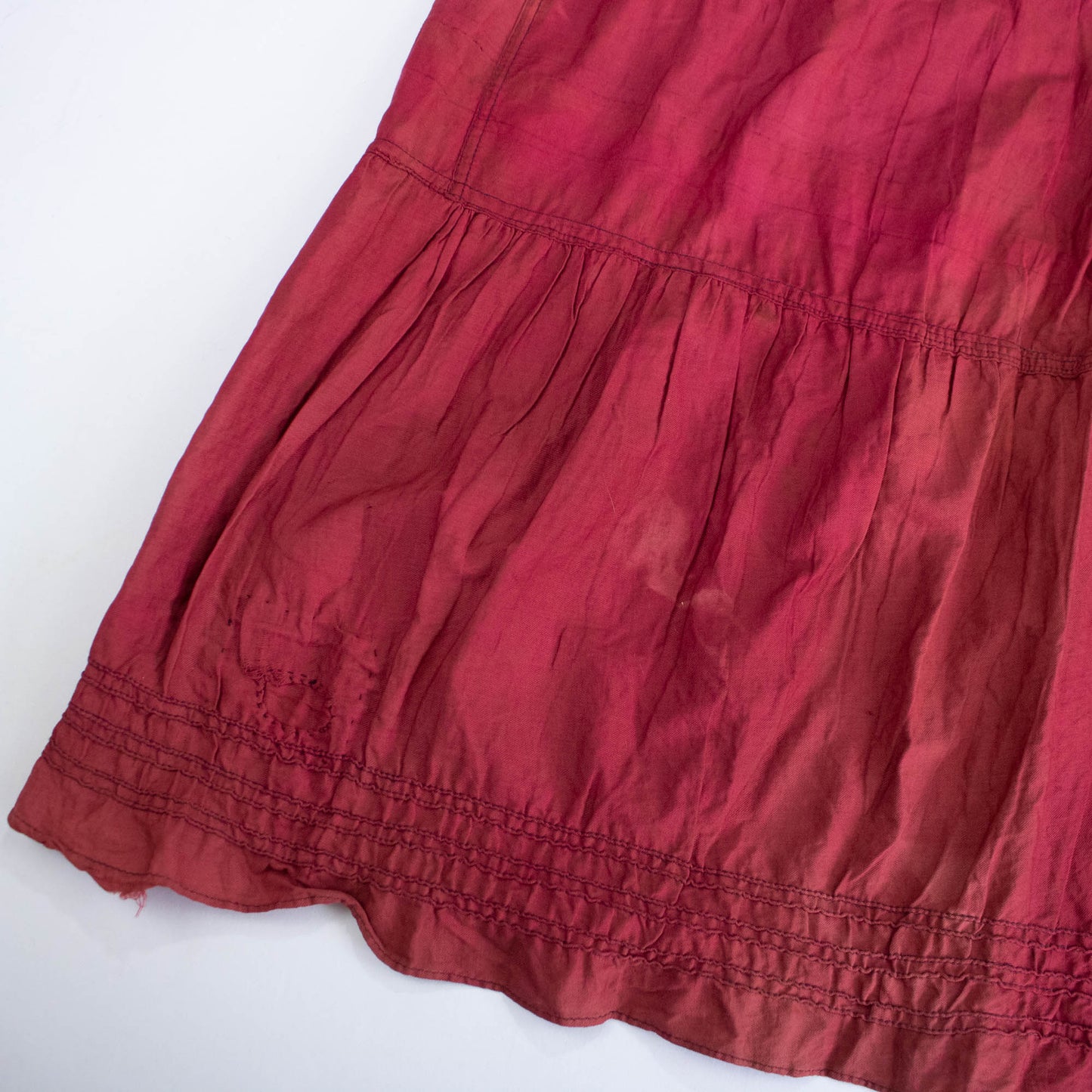Sz 28 Waist Victorian Workwear Cotton Skirt