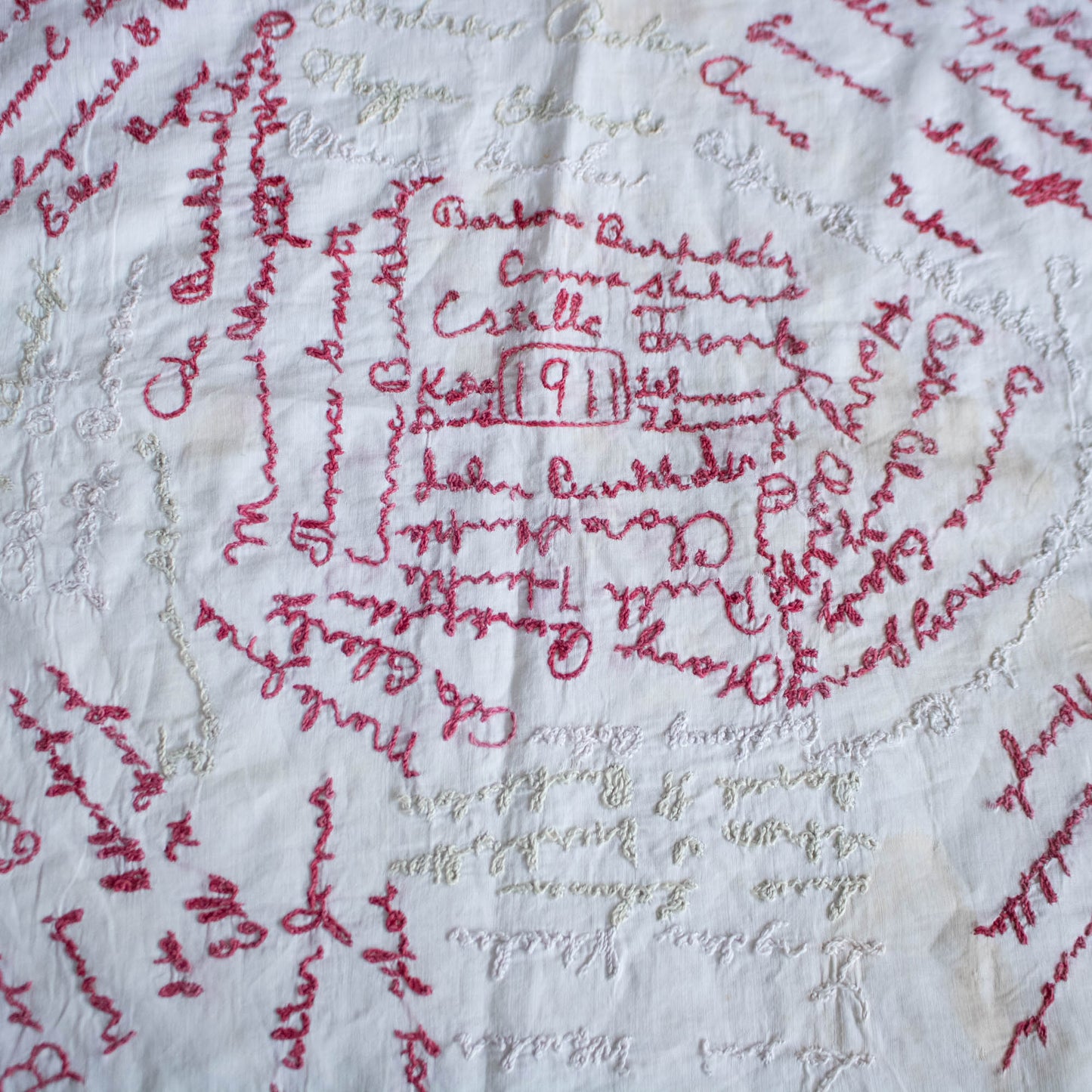 1911 Embroidered Pillowcase