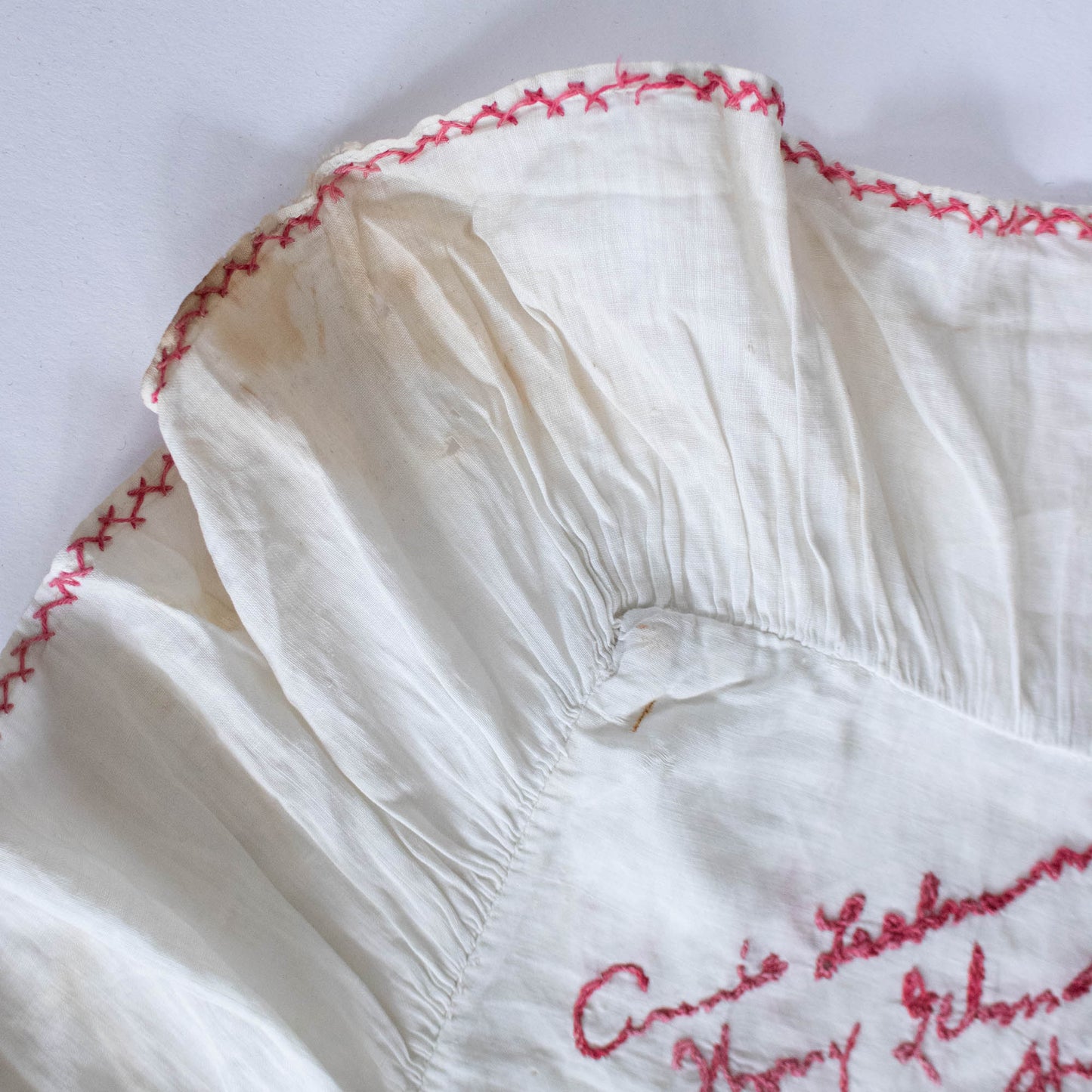 1911 Embroidered Pillowcase