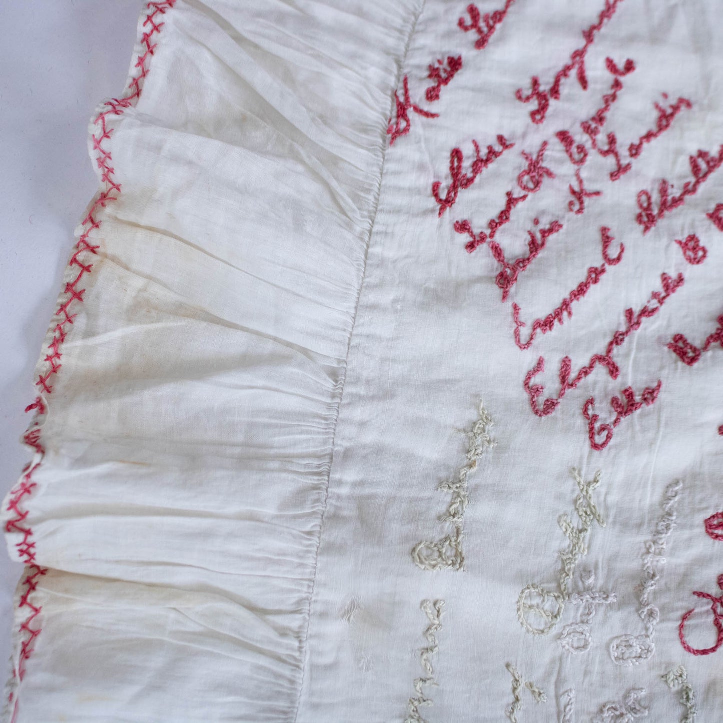1911 Embroidered Pillowcase