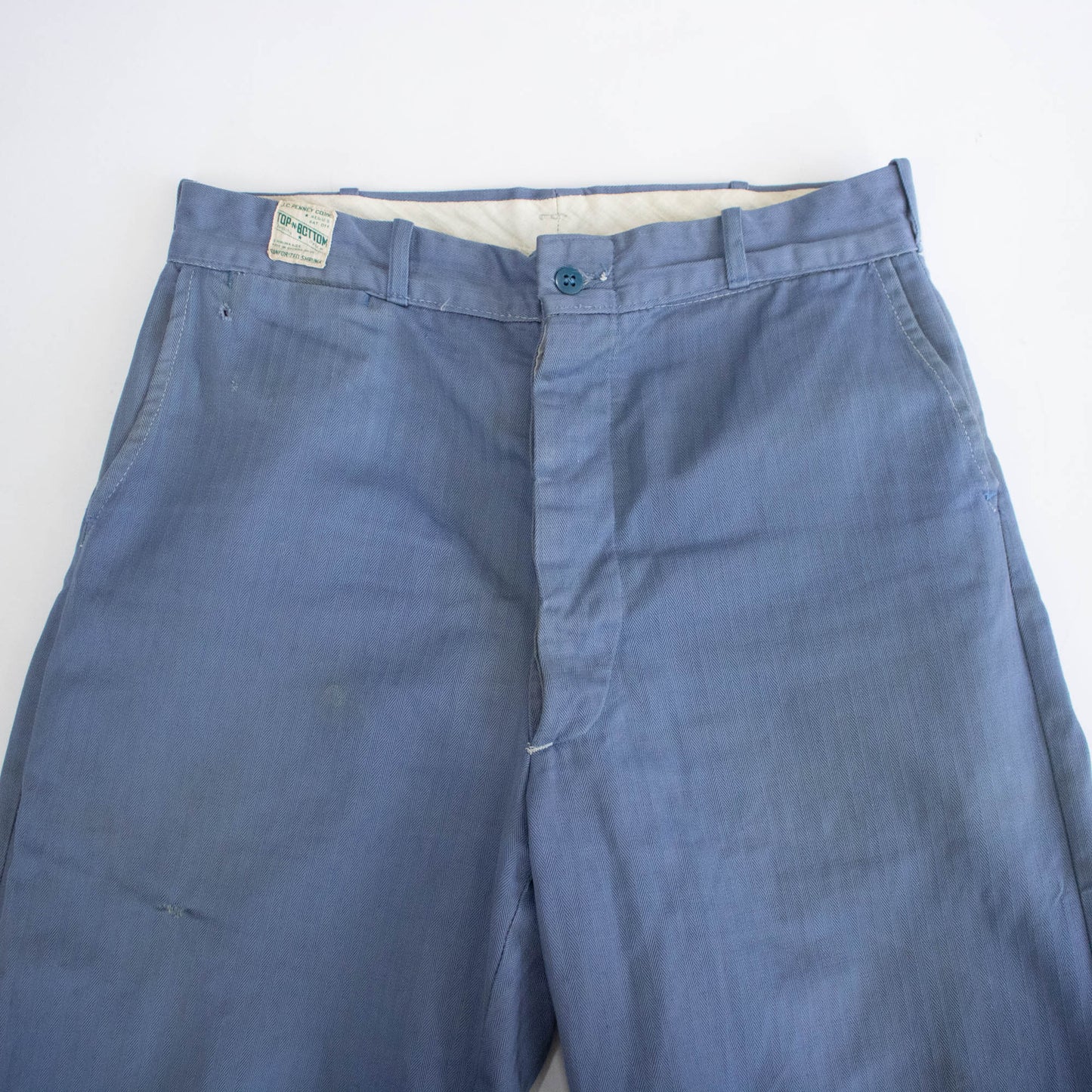 40's JCP Herringbone Blue Pants