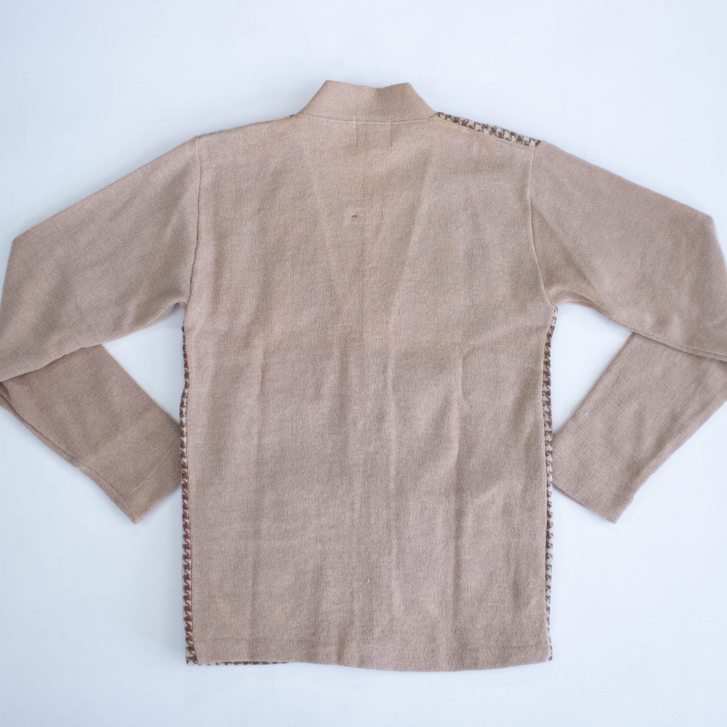 Deadstock 40's 2 Tone Tan Wool Cardigan