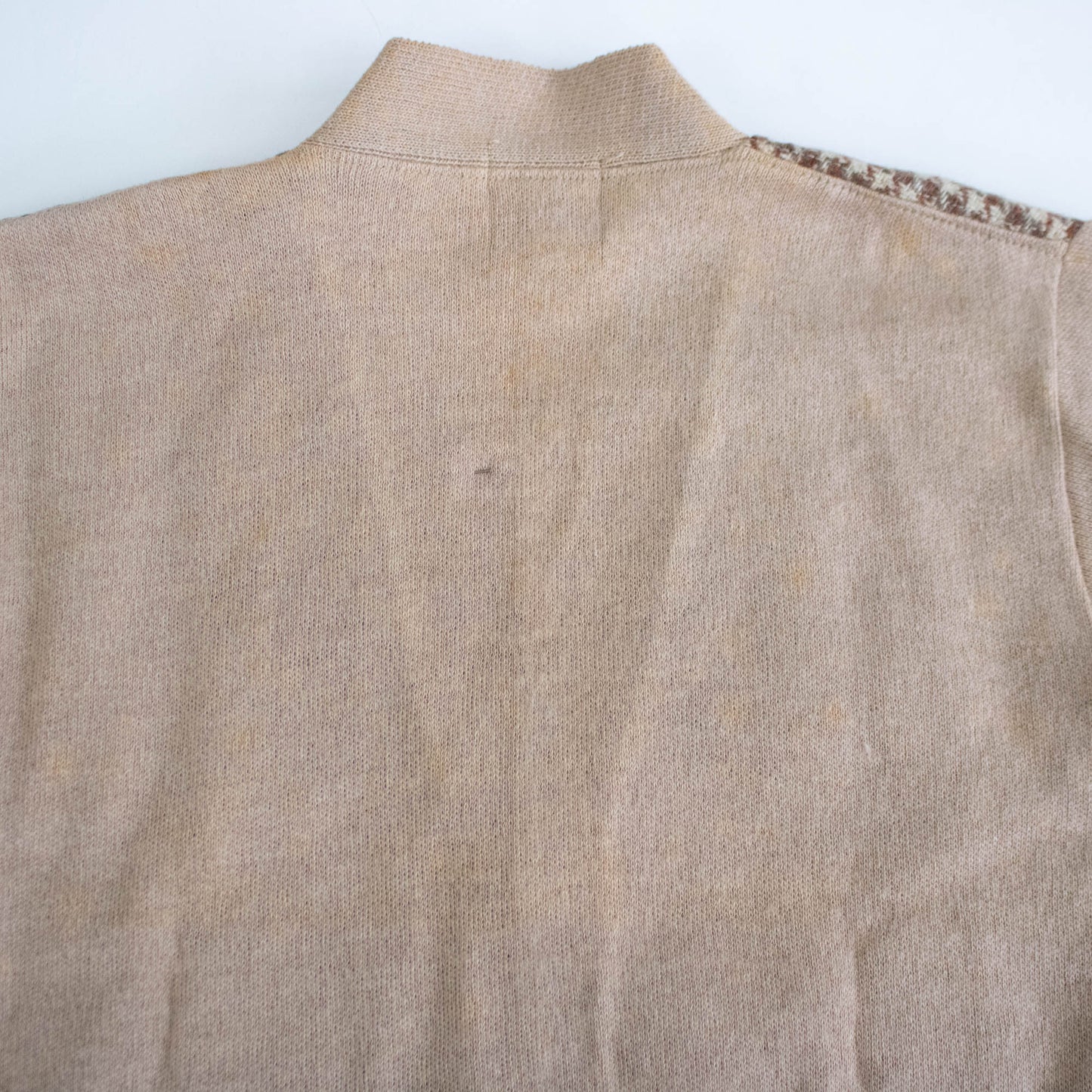 Deadstock 40's 2 Tone Tan Wool Cardigan