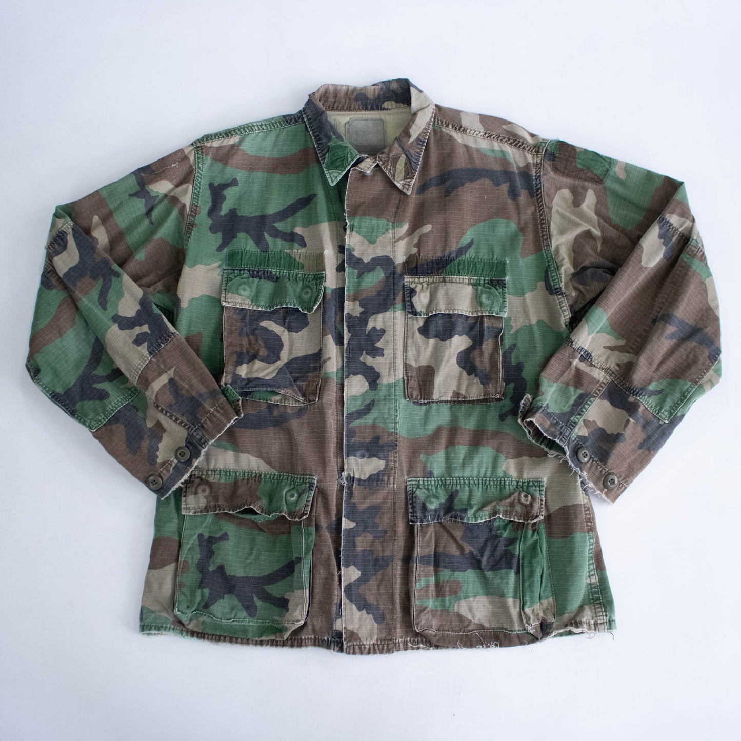 80's Camouflage Cotton Military Jacket