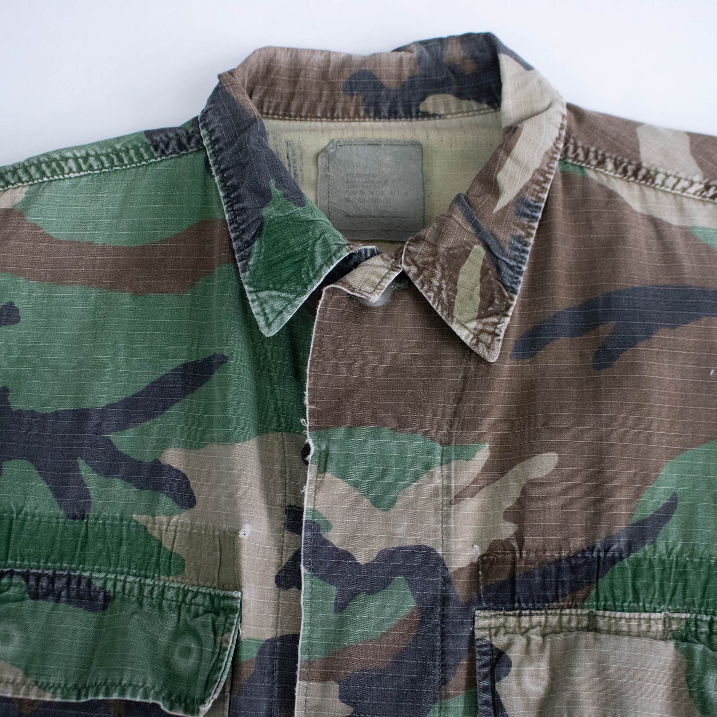 80's Camouflage Cotton Military Jacket