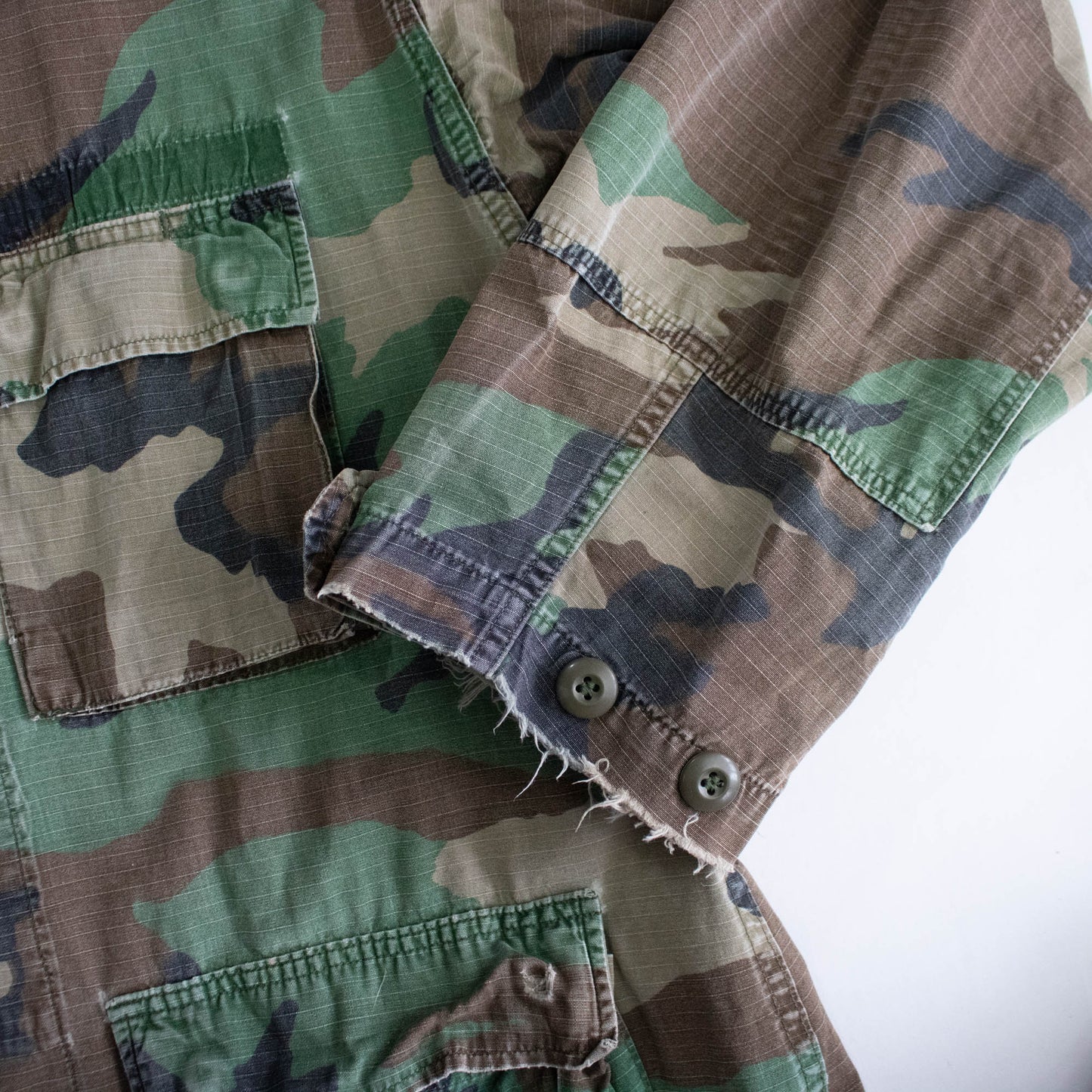 80's Camouflage Cotton Military Jacket
