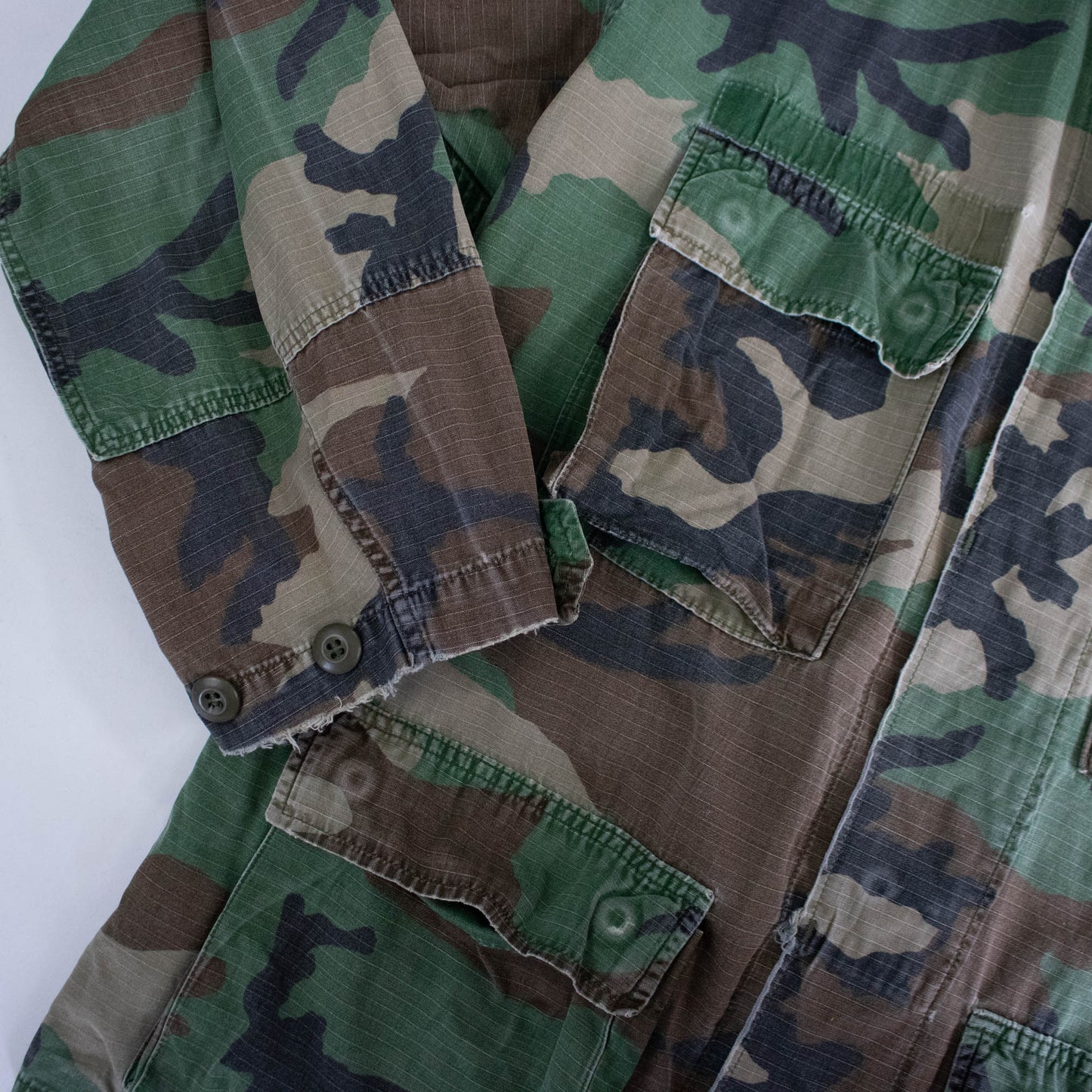 80's Camouflage Cotton Military Jacket