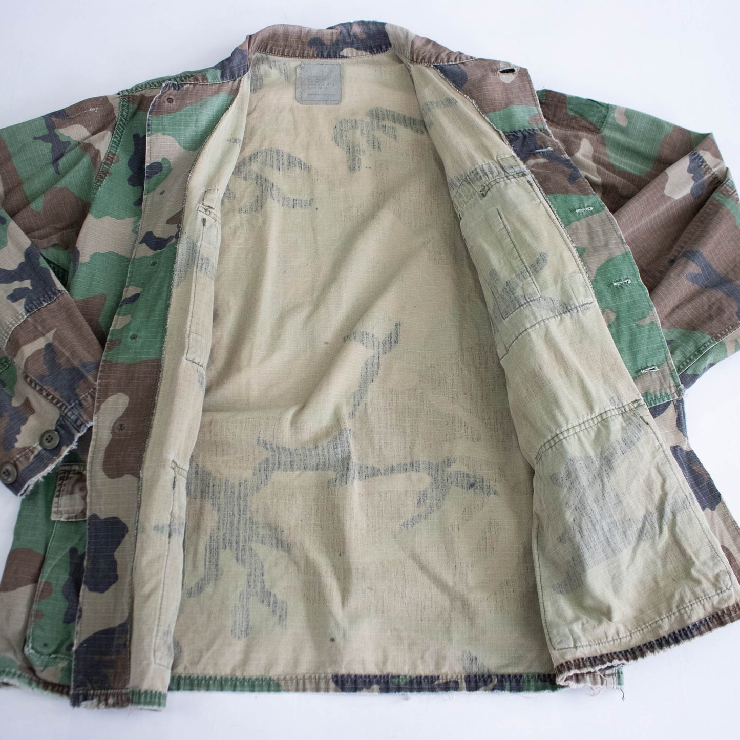 80's Camouflage Cotton Military Jacket