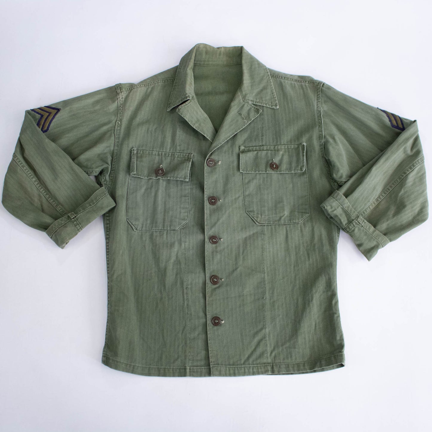 40s/50s Herringbone Twill Military Jacket