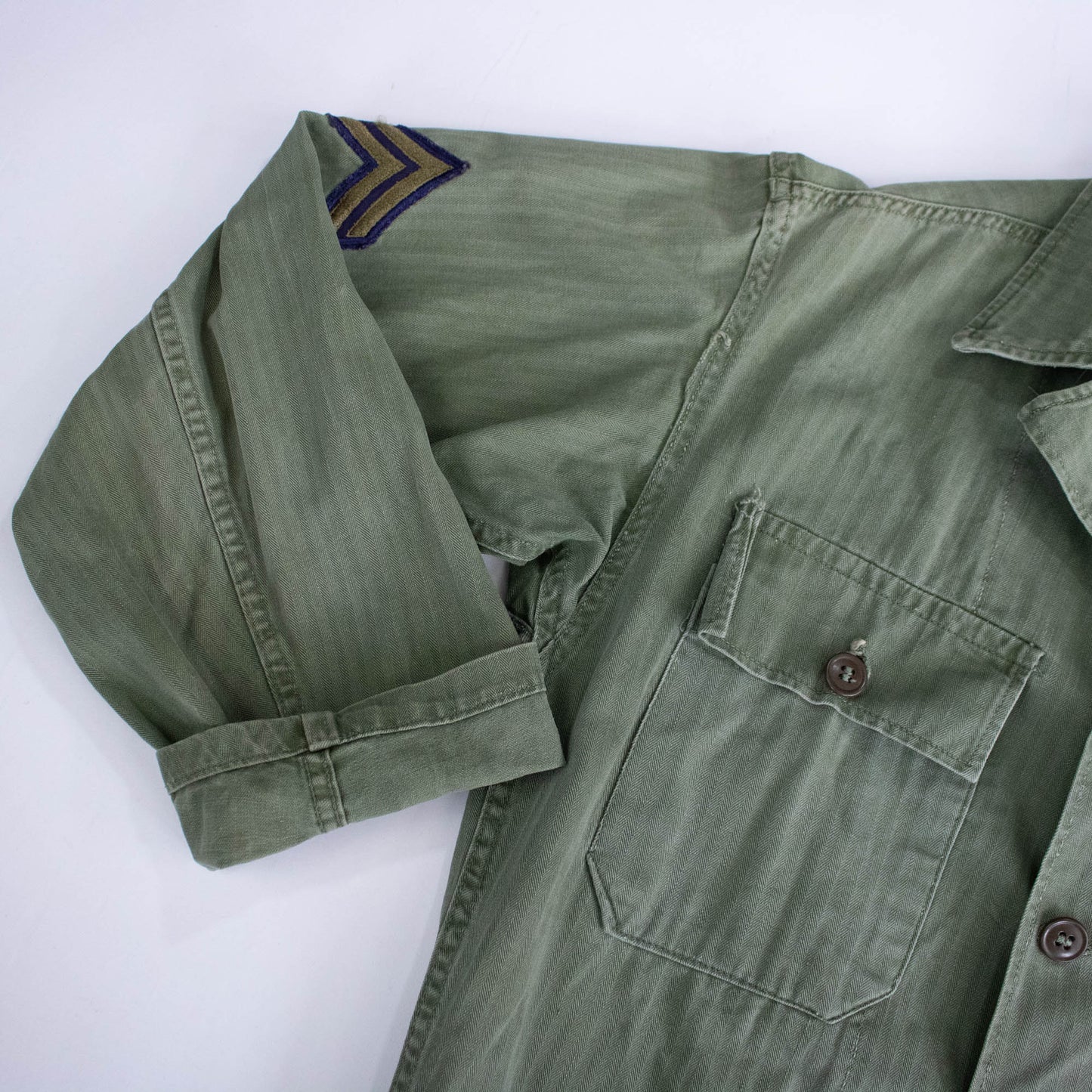 40s/50s Herringbone Twill Military Jacket