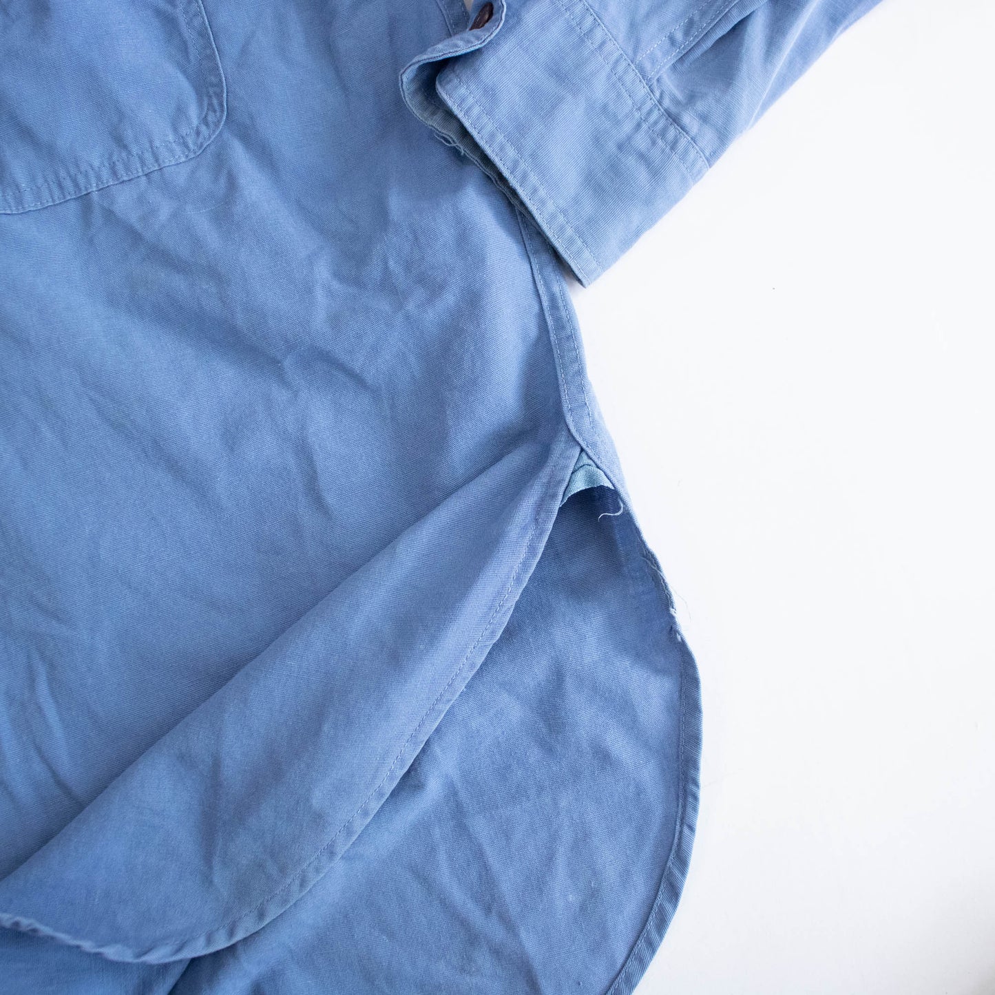 Early 50's JCP Herringbone Blue Button Up