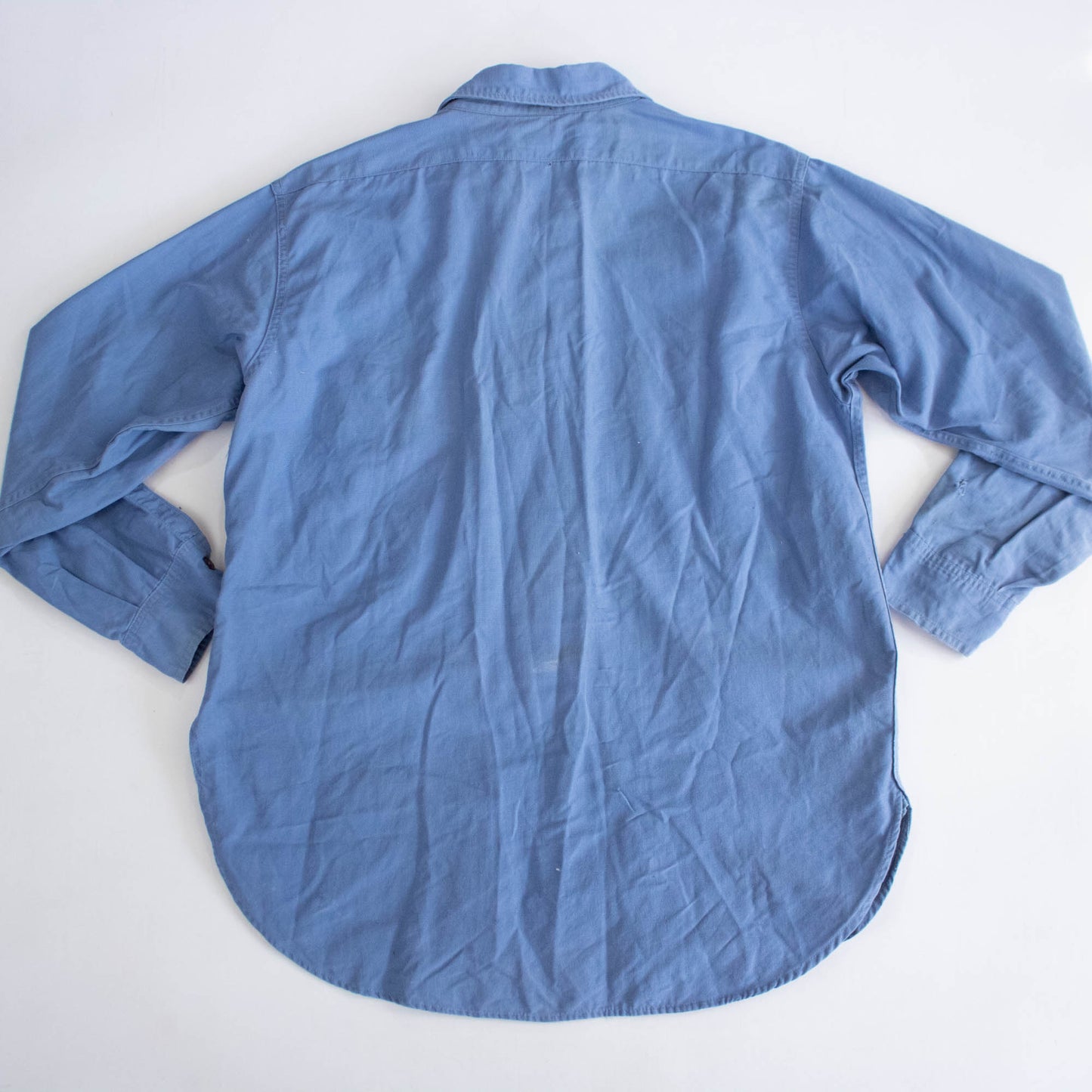 Early 50's JCP Herringbone Blue Button Up