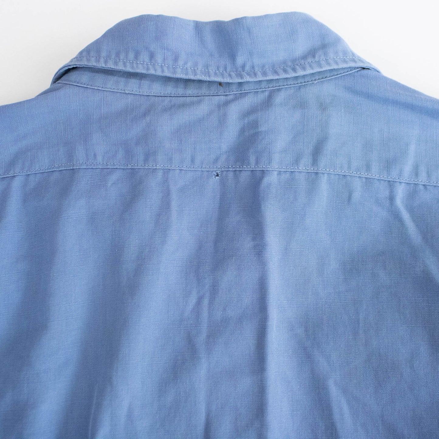 Early 50's JCP Herringbone Blue Button Up