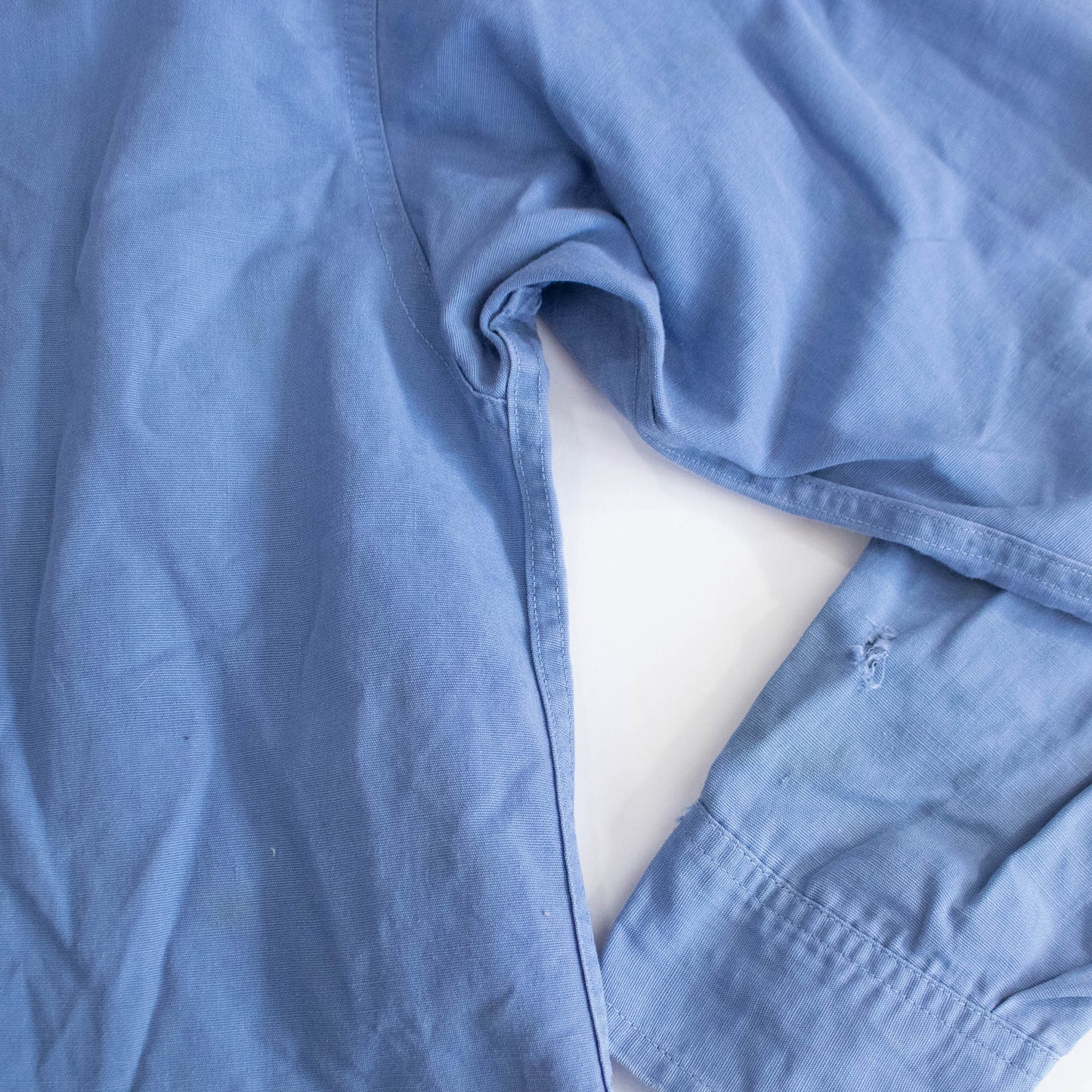 Early 50's JCP Herringbone Blue Button Up
