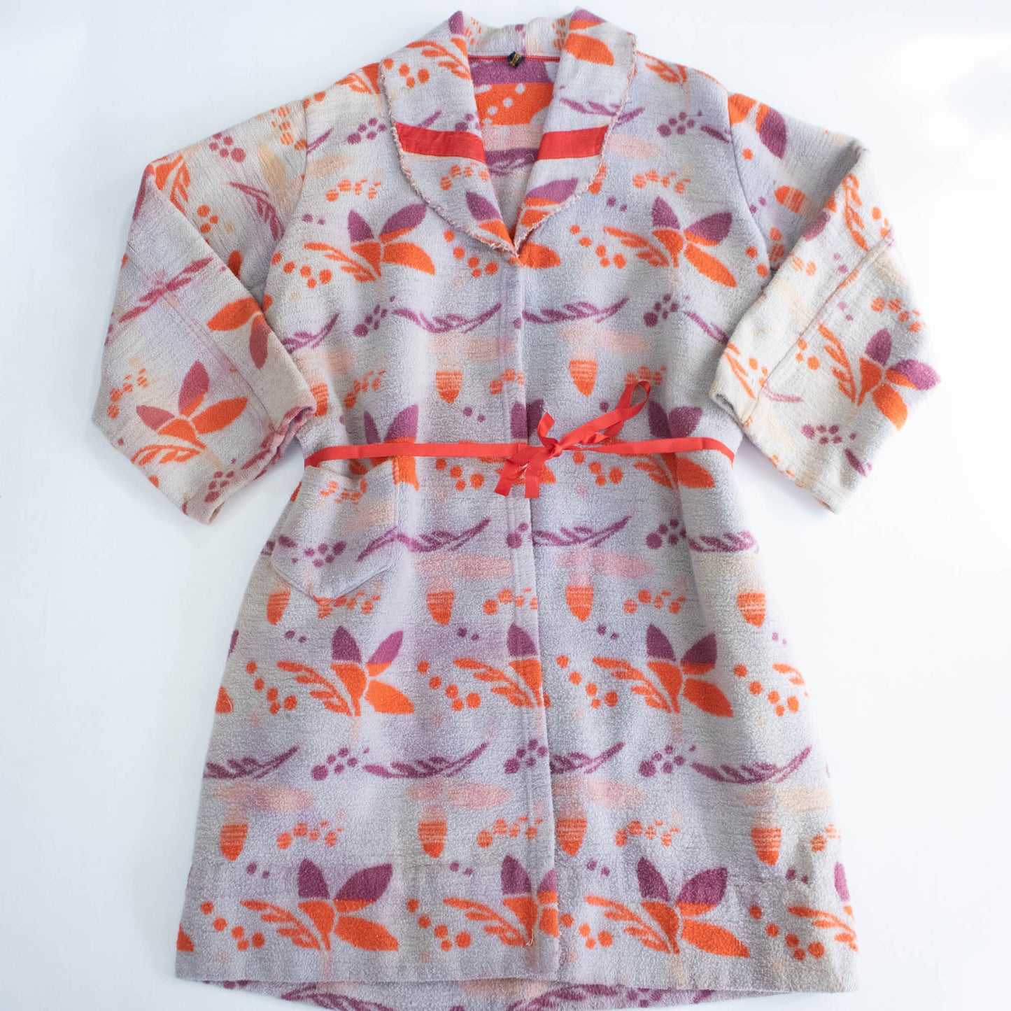 30's Brightly Colored Blanket Robe