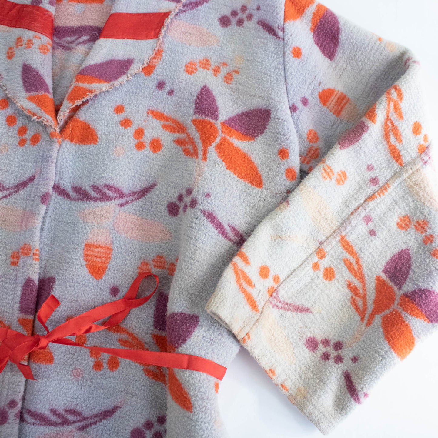 30's Brightly Colored Blanket Robe