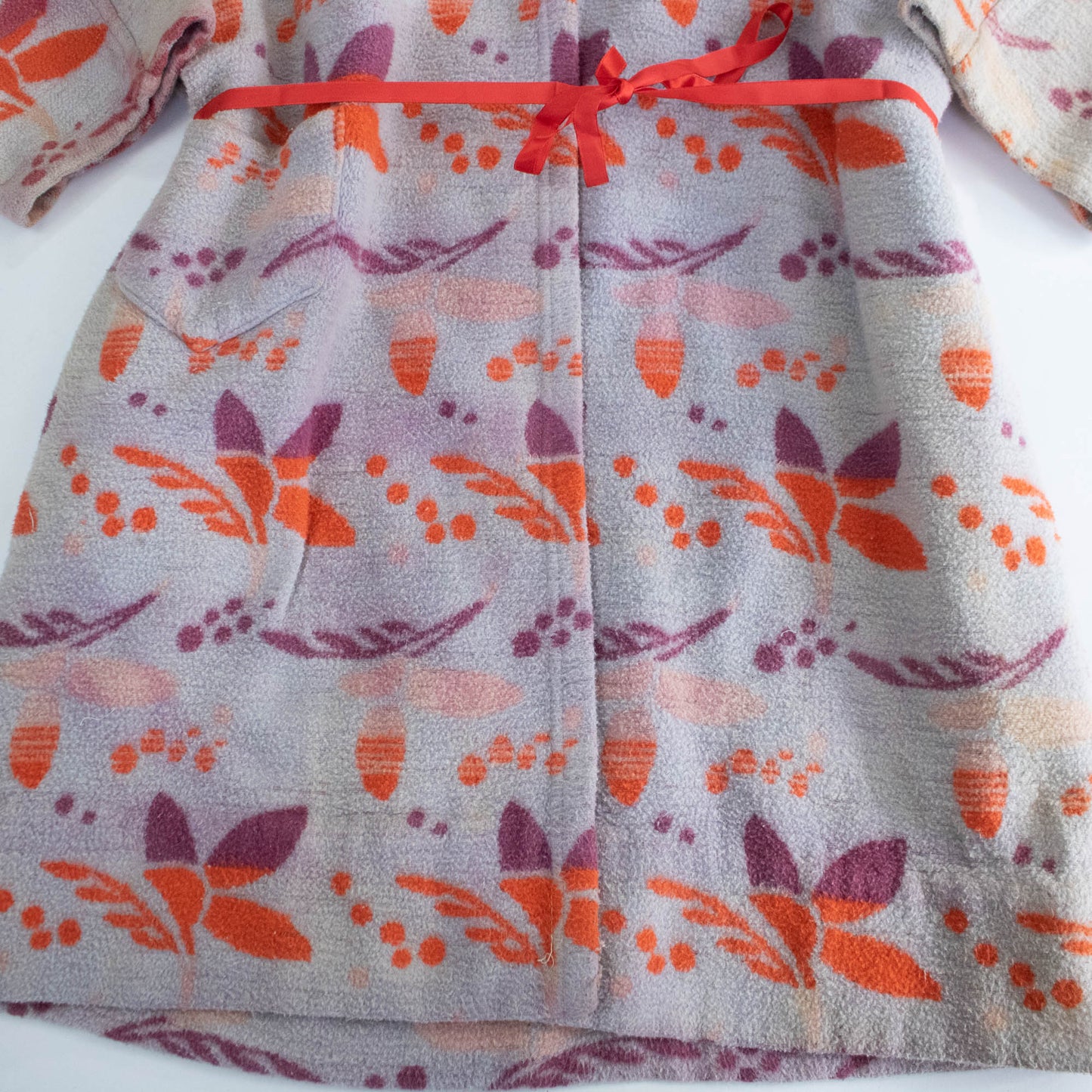 30's Brightly Colored Blanket Robe