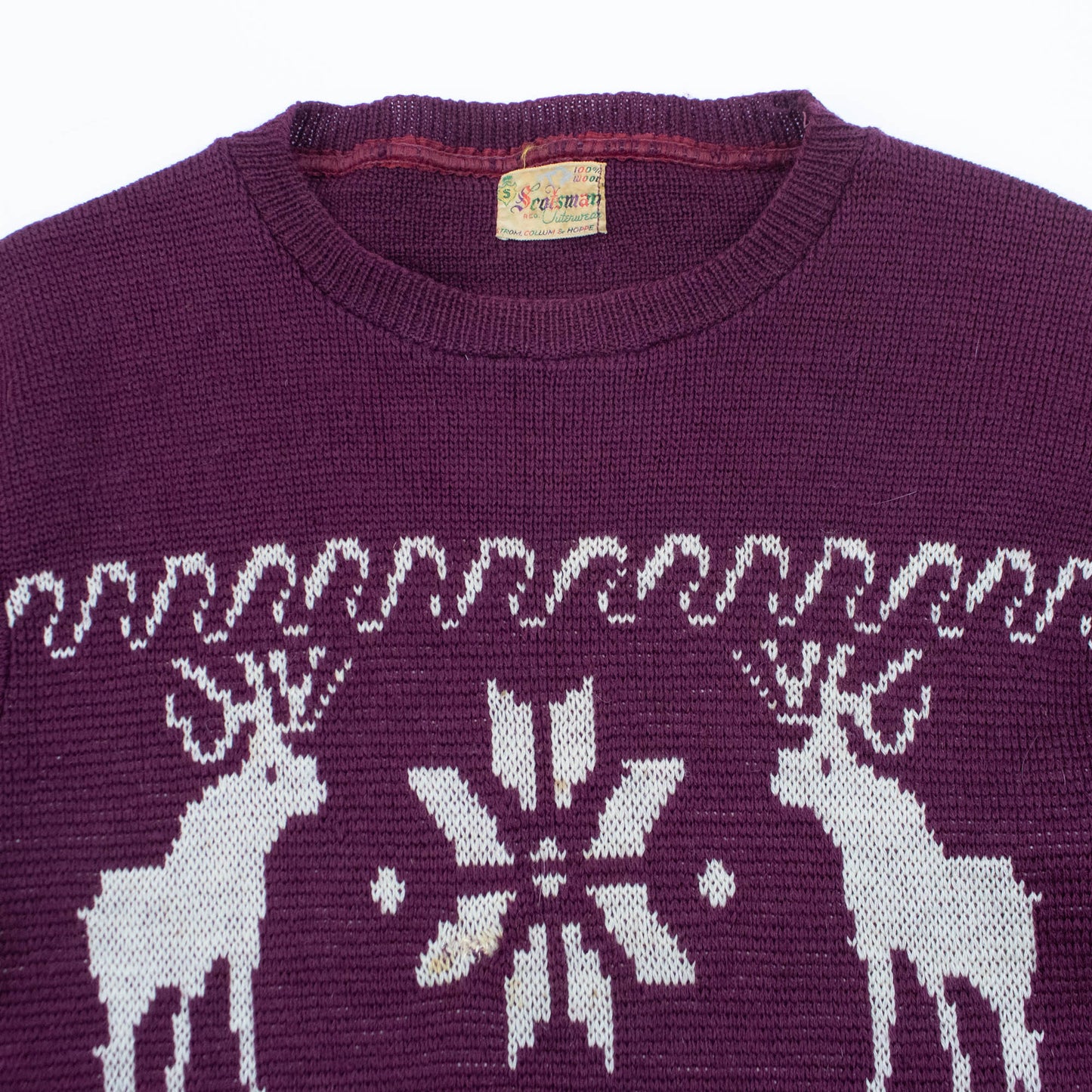 Wool Picture Knit Sweater