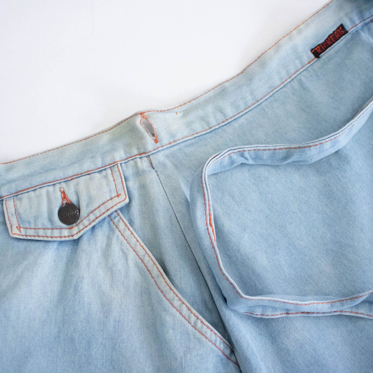 70s Adjustable Denim Wrap Skirt