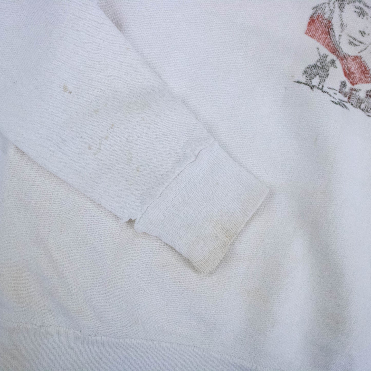 Xs Sm Med Davy Crockett White Sweatshirt