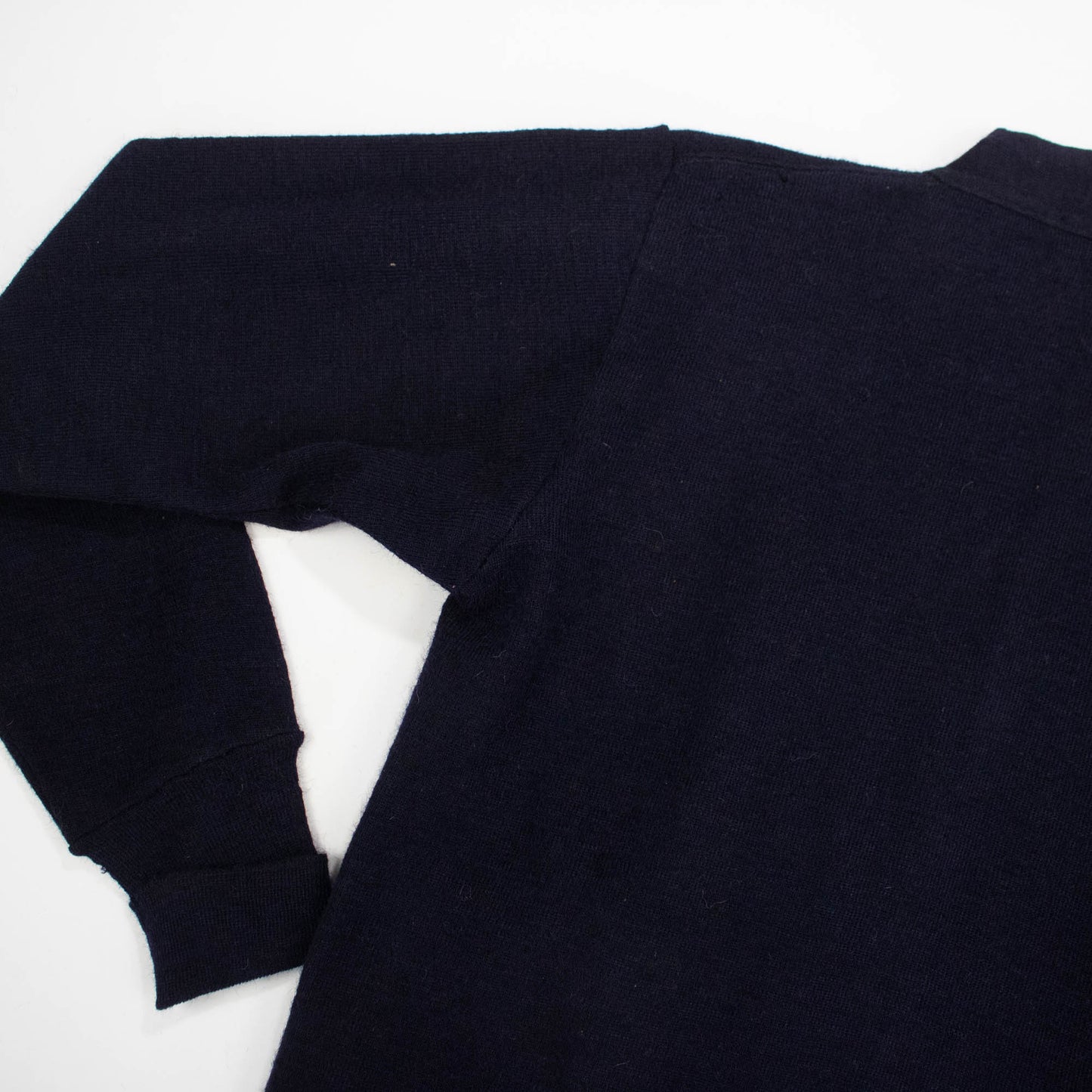 Deadstock 40s Navy Blue Wool Cardigan