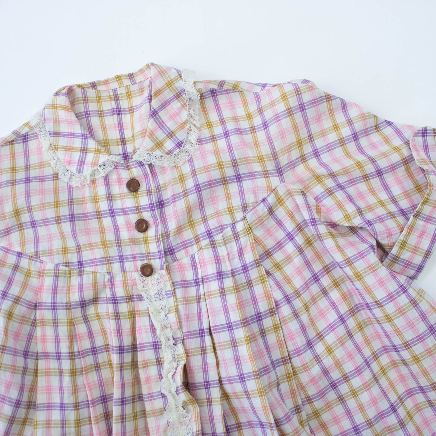 40s Med Large Feedsack Smock Blouse