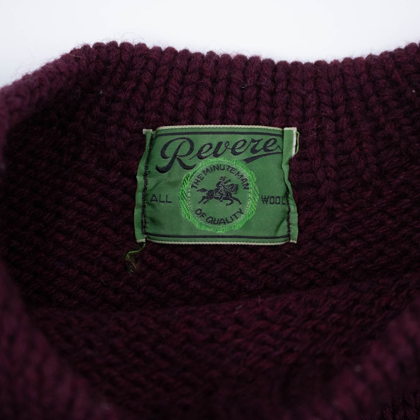 Small Medium Maroon Wool Knit Sweater