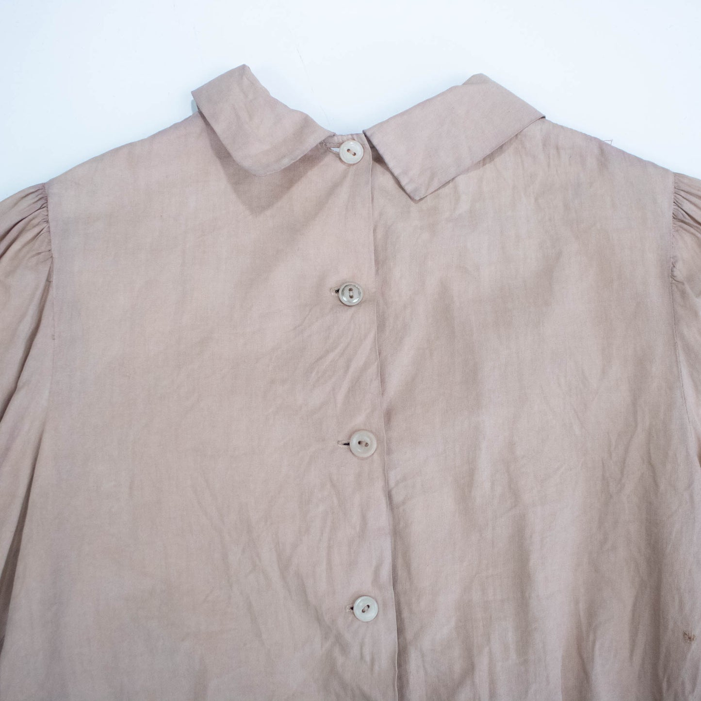 50s Caramel Eyelet Blouse