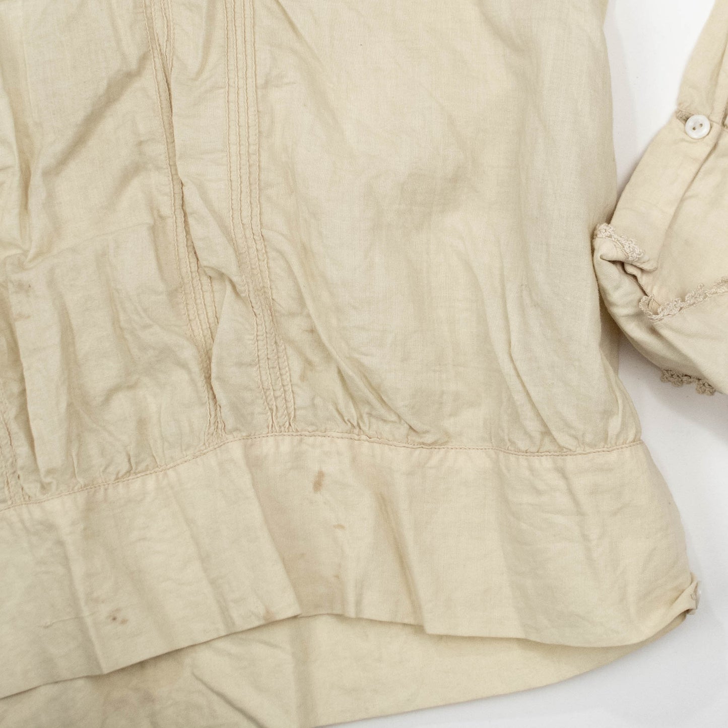 Victorian Small Medium Pale Yellow Middy Blouse