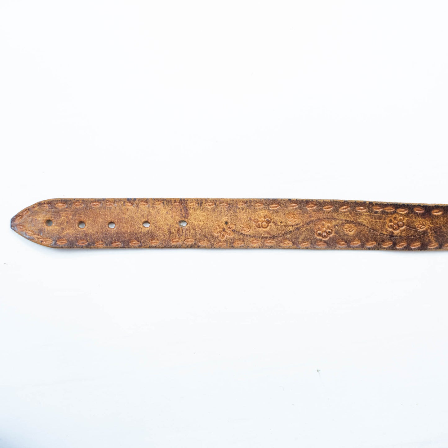 Tooled Leather Belt